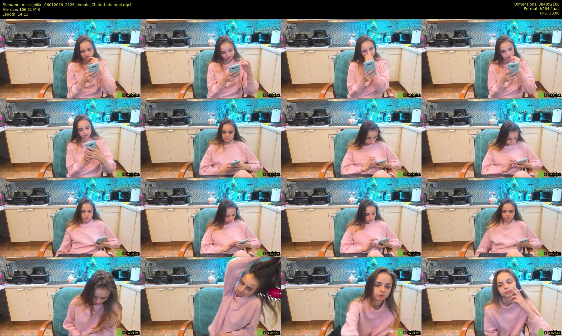 misss_vikki — 15 minute Chaturbate female cam show recording, 4K, Jan 6, 2019