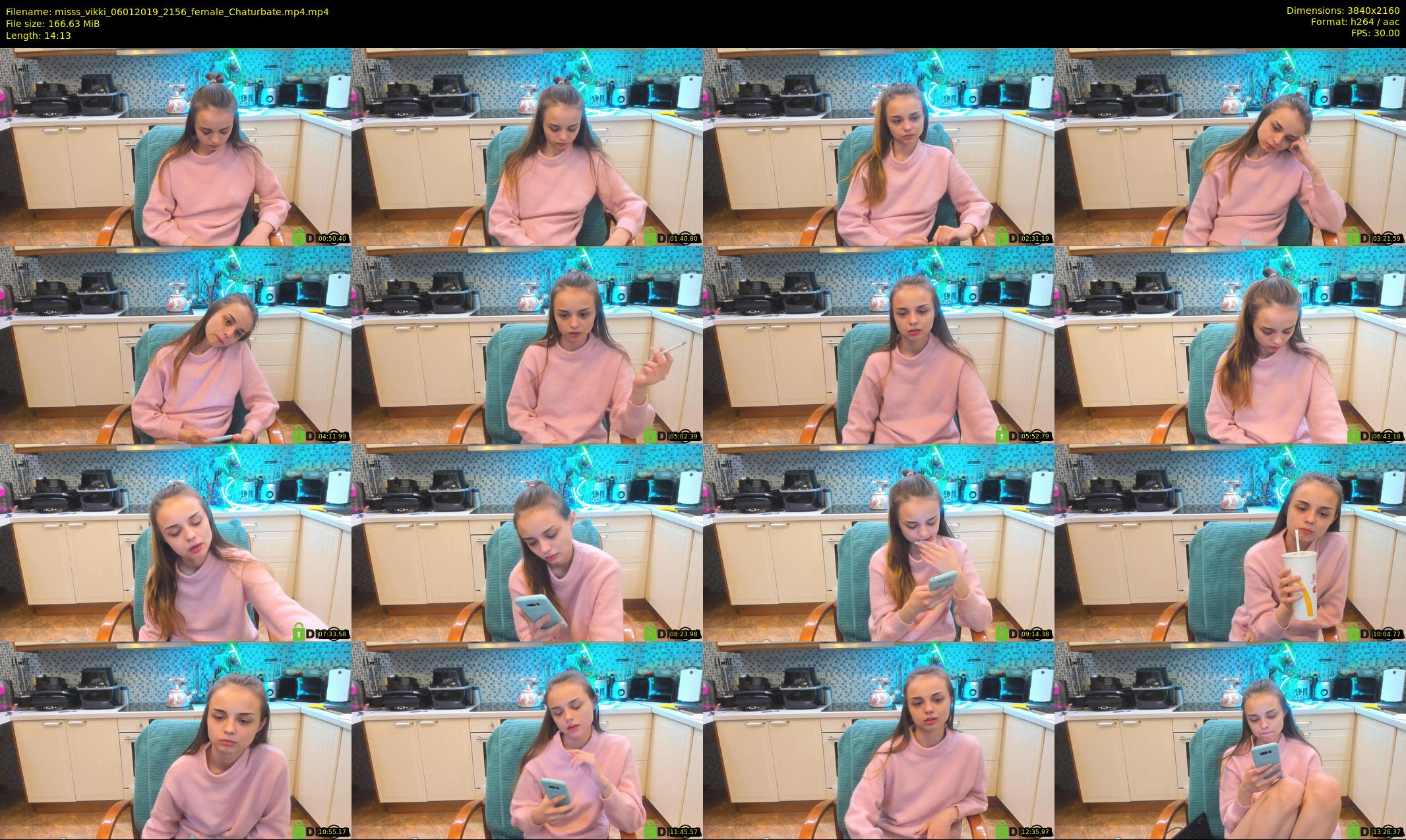 misss_vikki — 15 minute Chaturbate female cam show recording, 4K, Jan 6, 2019