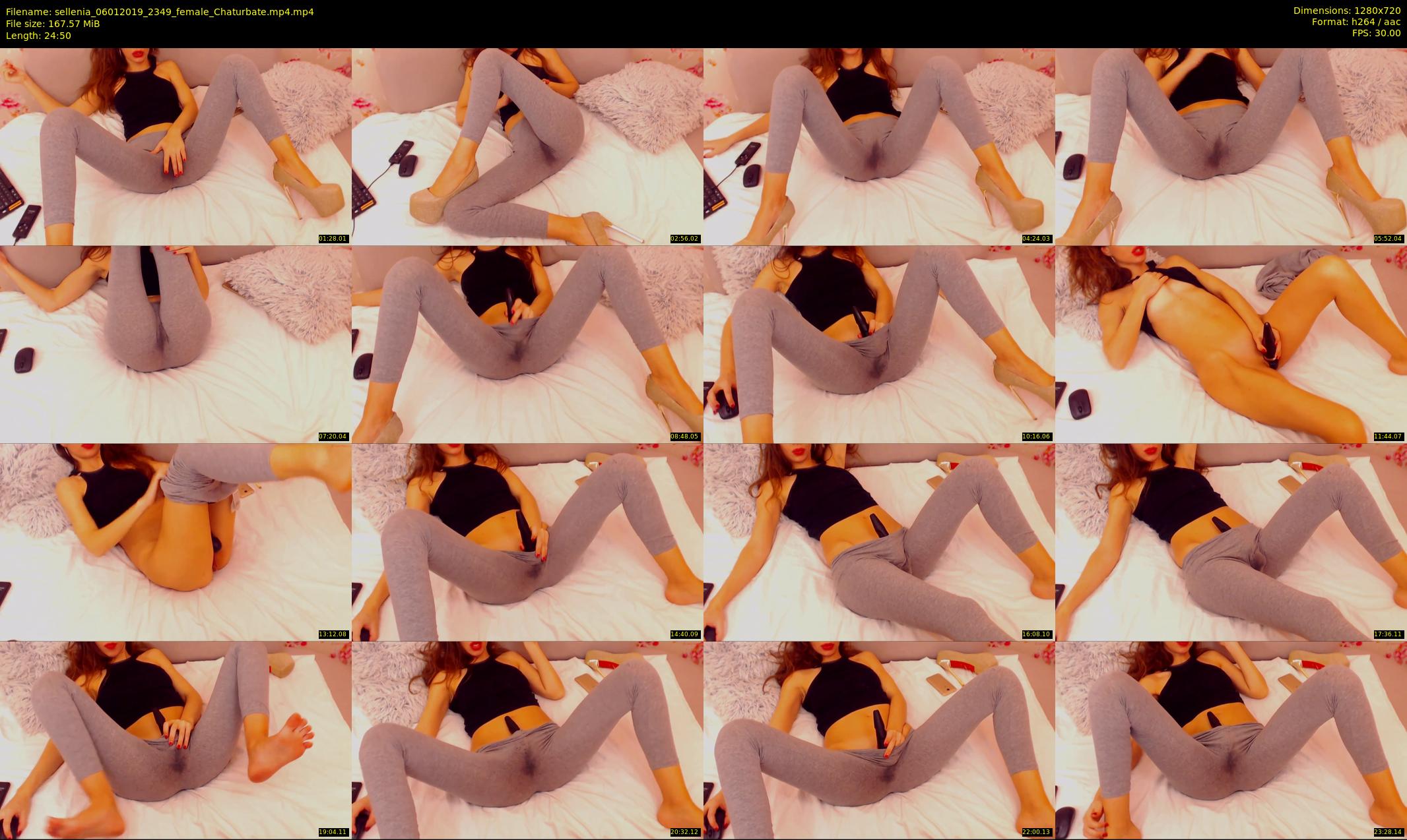 sellenia — 25 minute Chaturbate female cam show recording, 720p, Jan 6, 2019