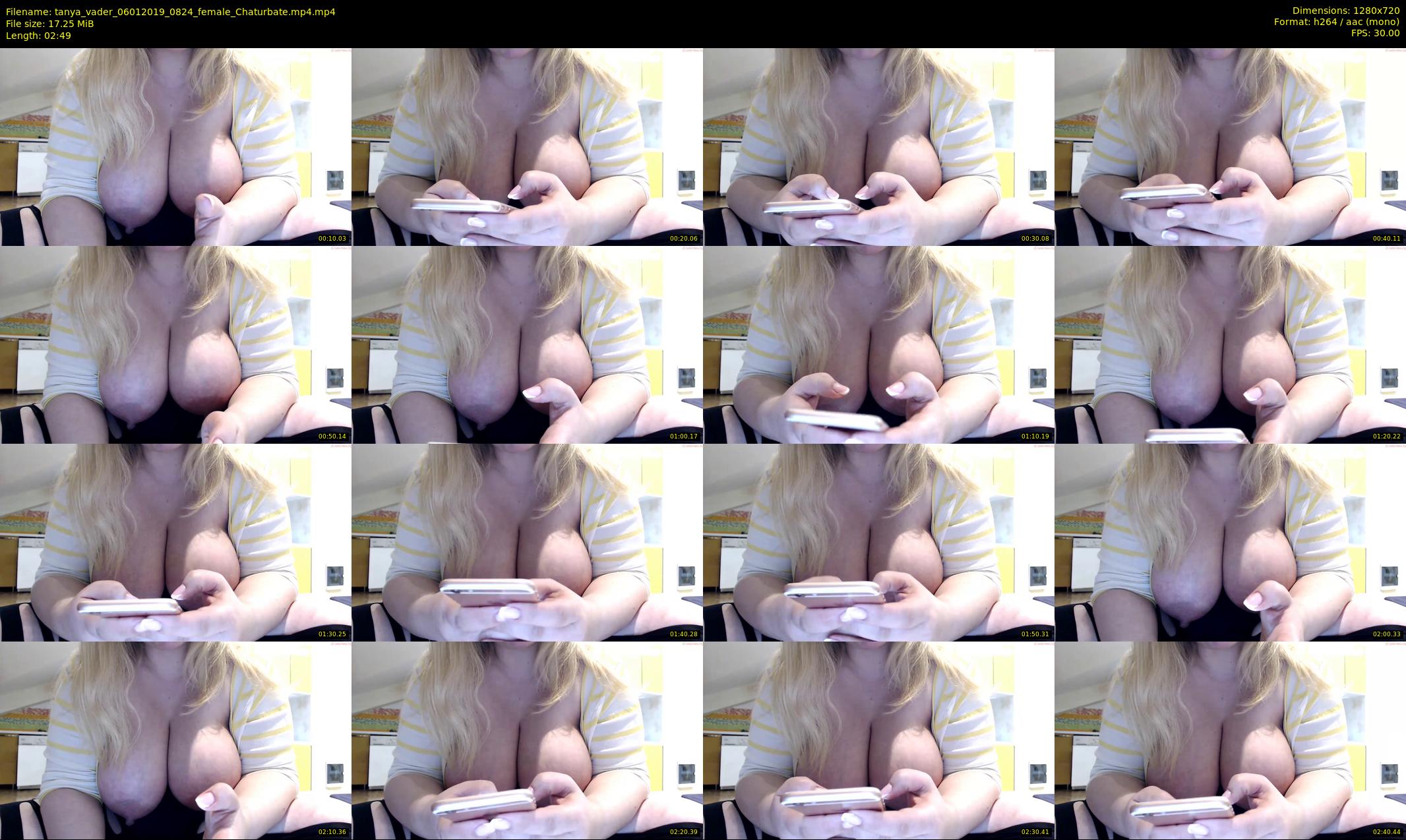 tanya_vader — 3 minute Chaturbate female cam show recording, 720p, Jan 6, 2019