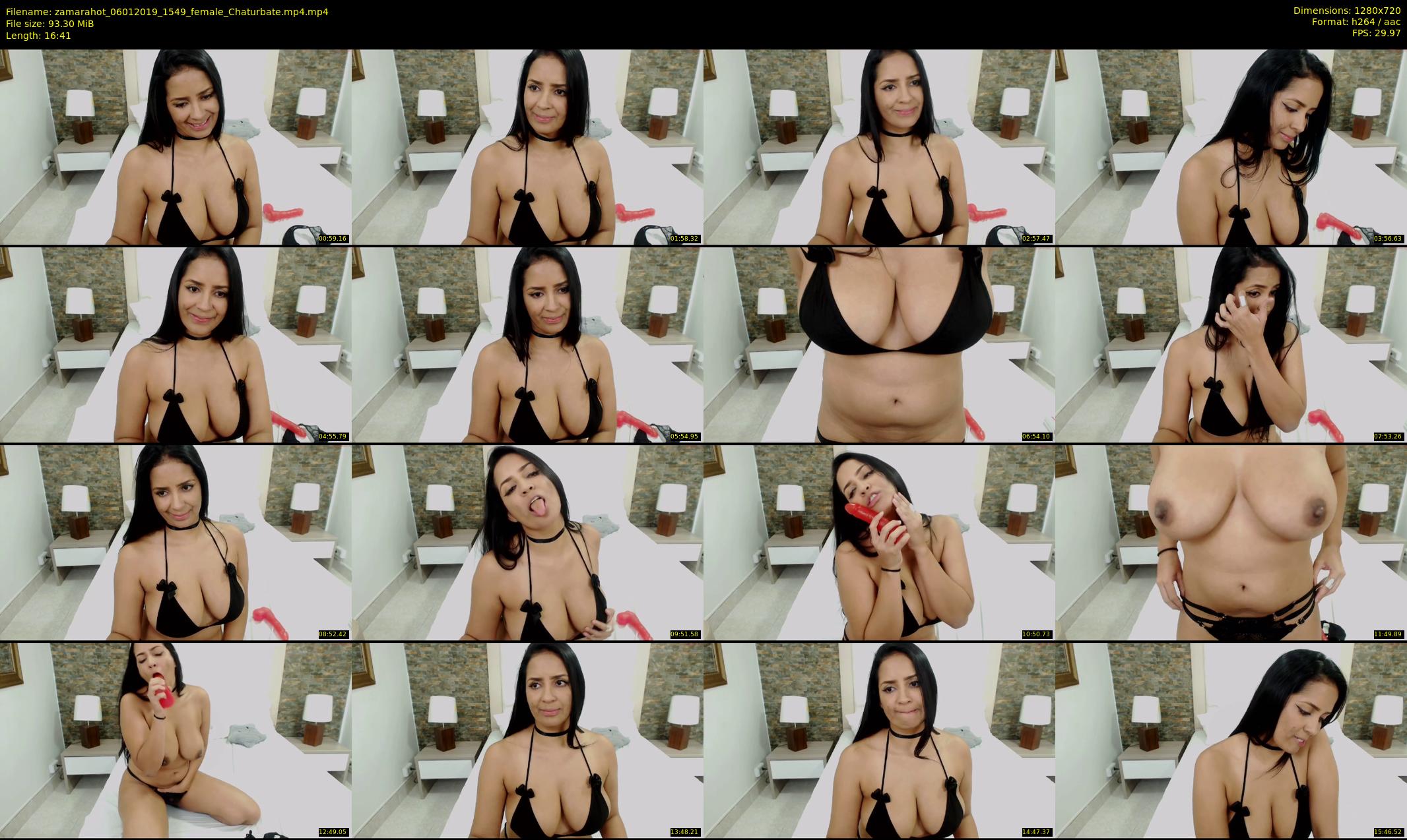 zamarahot — 17 minute Chaturbate female cam show recording, 720p, Jan 6, 2019
