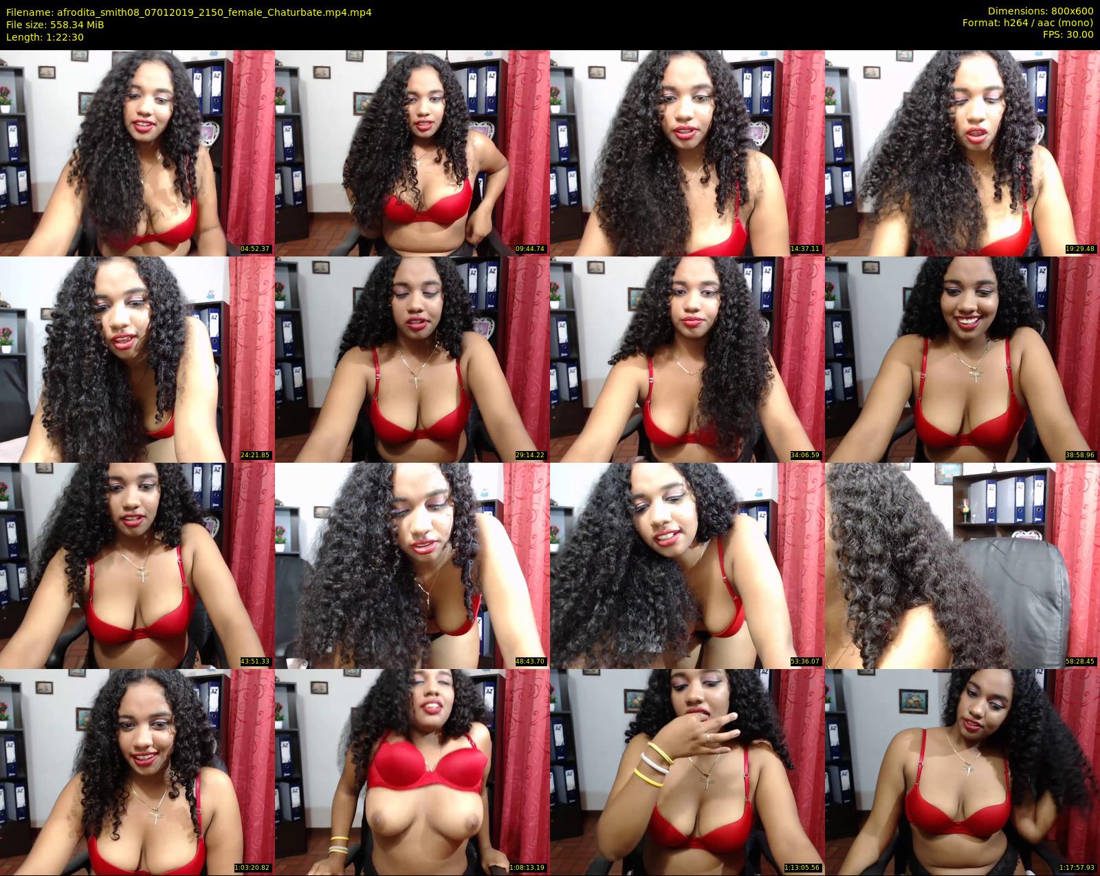 afrodita_smith08 — 83 minute Chaturbate female cam show recording, 480p, Jan 7, 2019