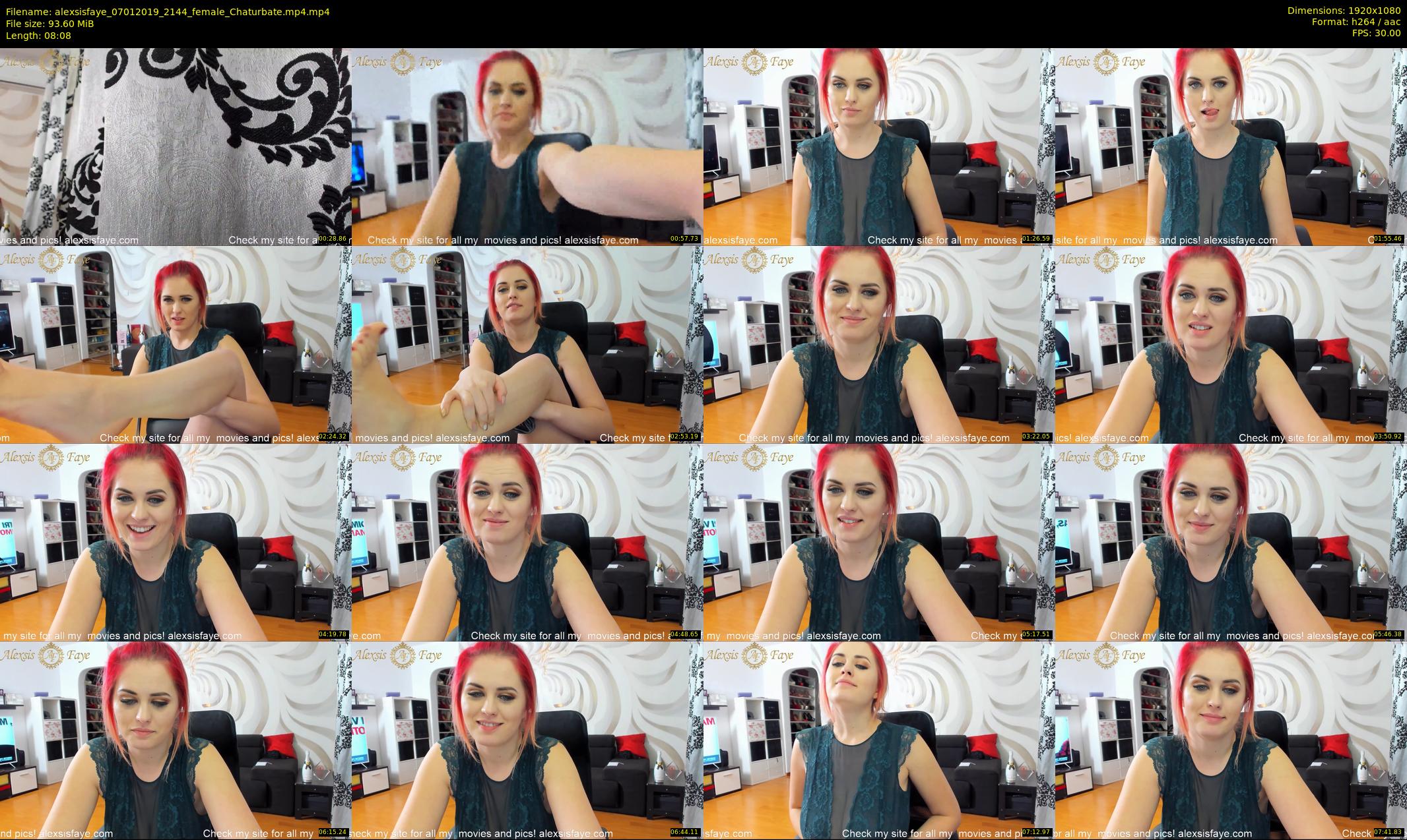 alexsisfaye — 9 minute Chaturbate female cam show recording, 1080p, Jan 7, 2019