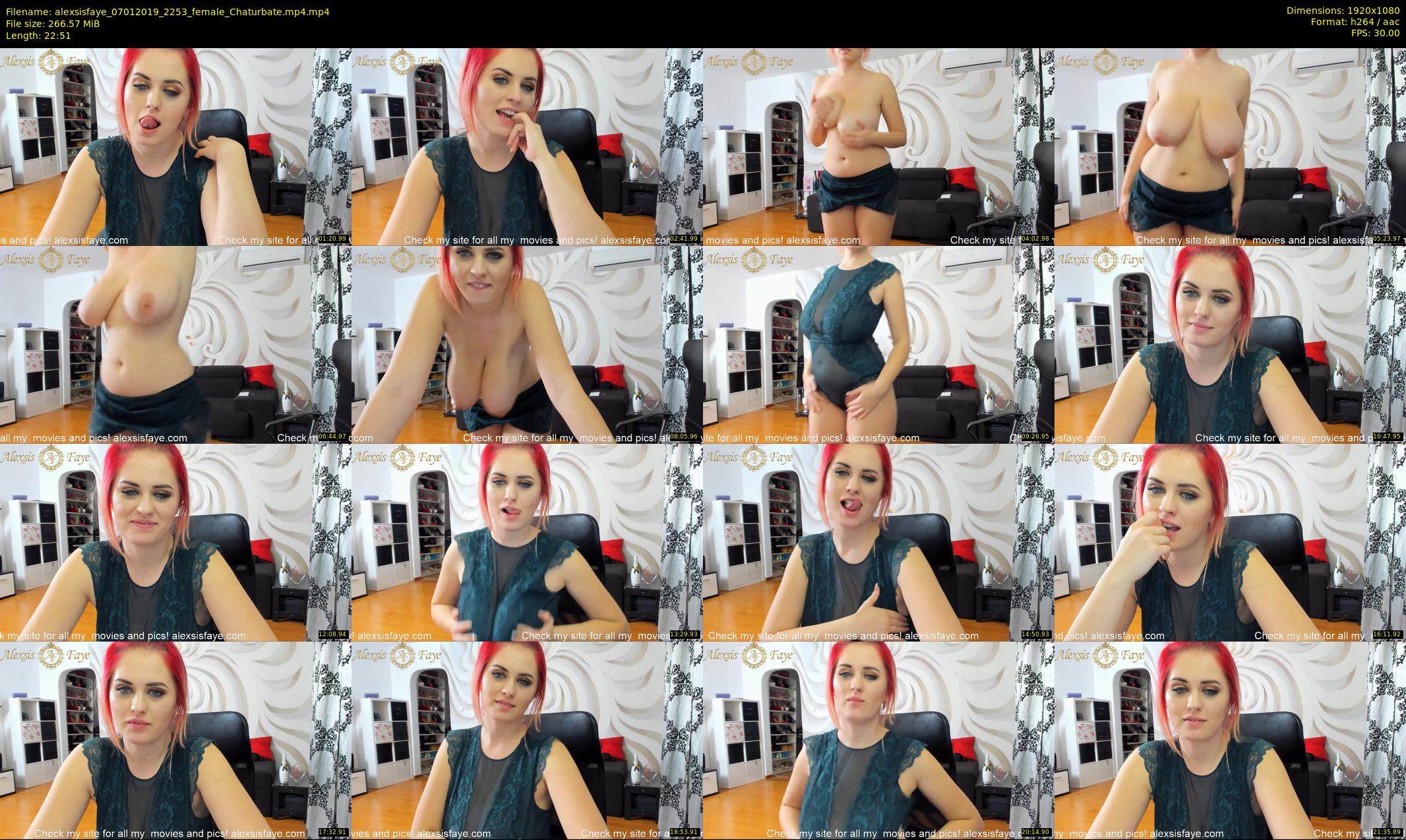 alexsisfaye — 23 minute Chaturbate female cam show recording, 1080p, Jan 7, 2019
