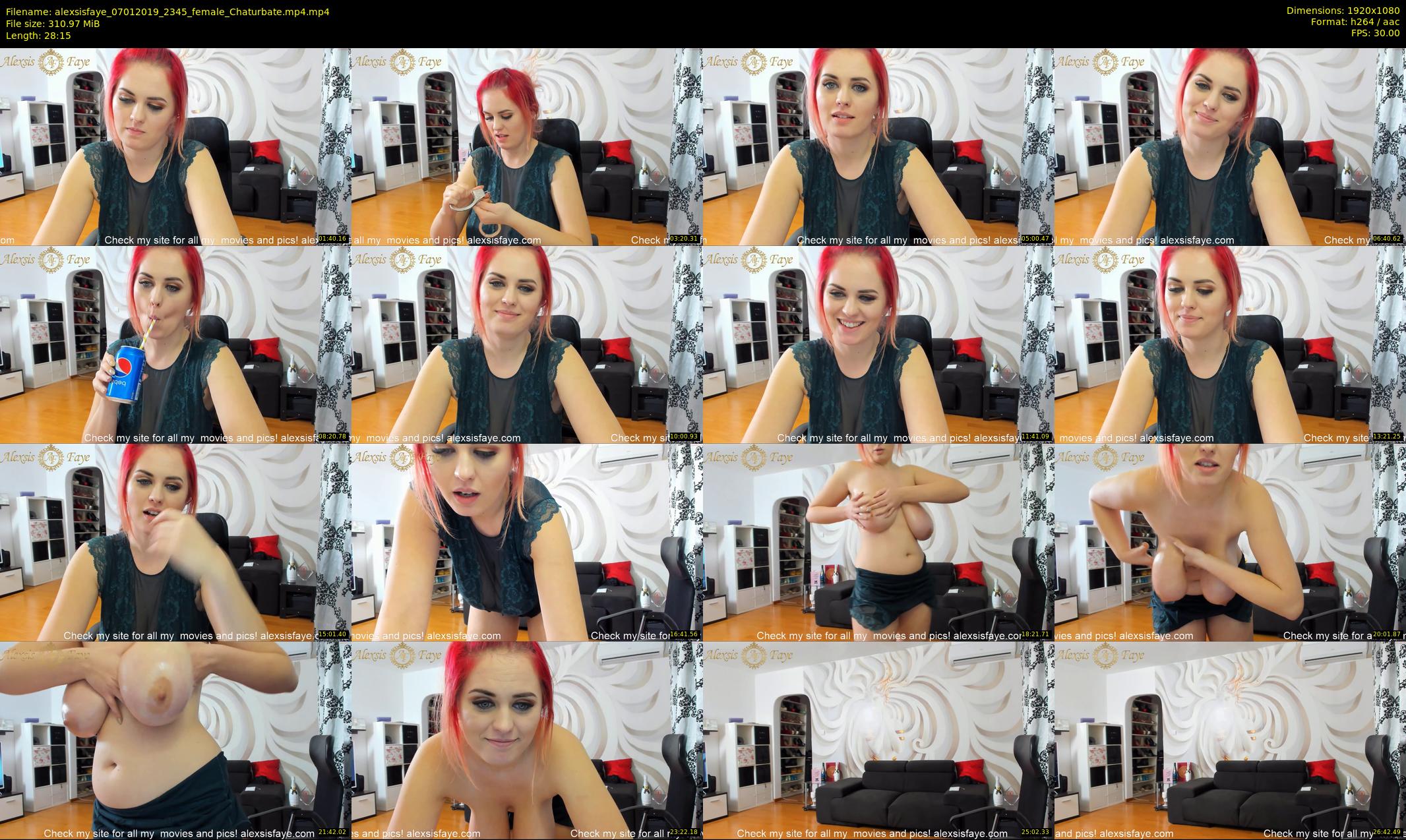 alexsisfaye — 29 minute Chaturbate female cam show recording, 1080p, Jan 7, 2019