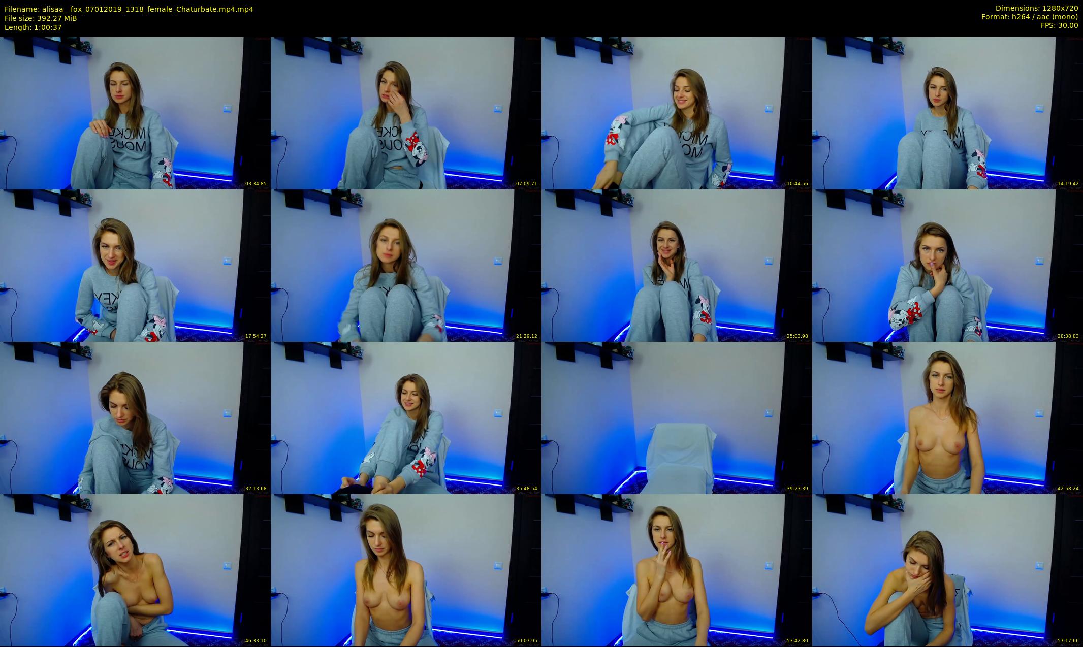 alisaa__fox — 61 minute Chaturbate female cam show recording, 720p, Jan 7, 2019