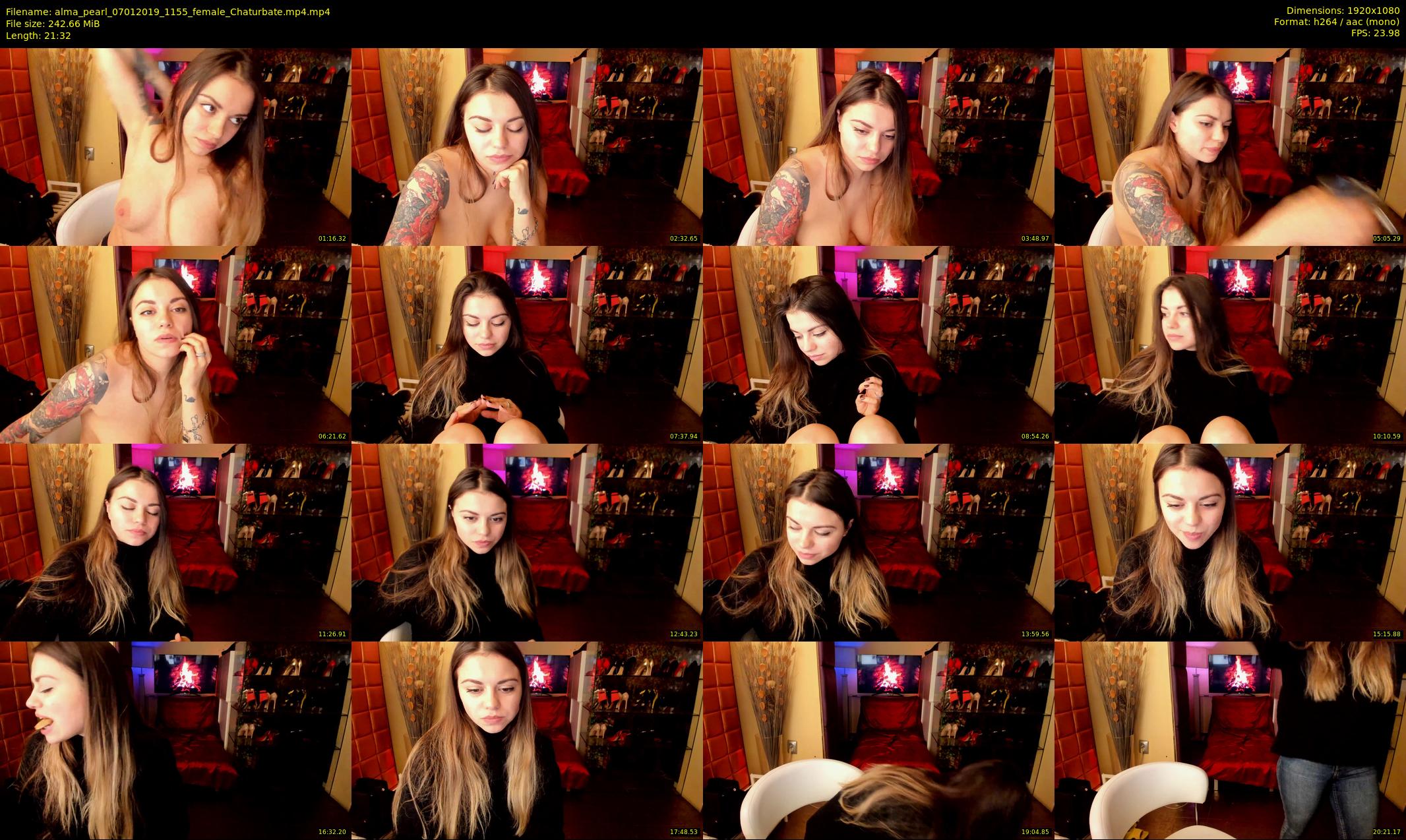 alma_pearl — 22 minute Chaturbate female cam show recording, 1080p, Jan 7, 2019