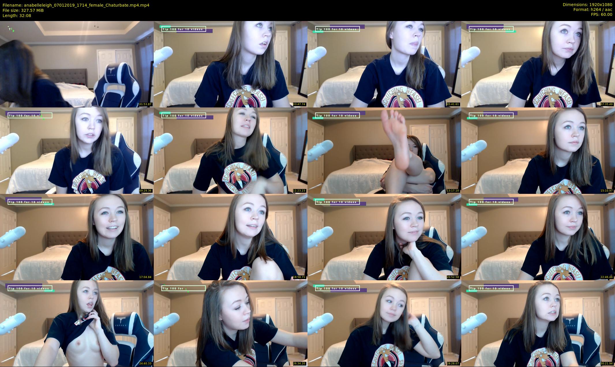 anabelleleigh — 33 minute Chaturbate female cam show recording, 1080p, Jan 7, 2019