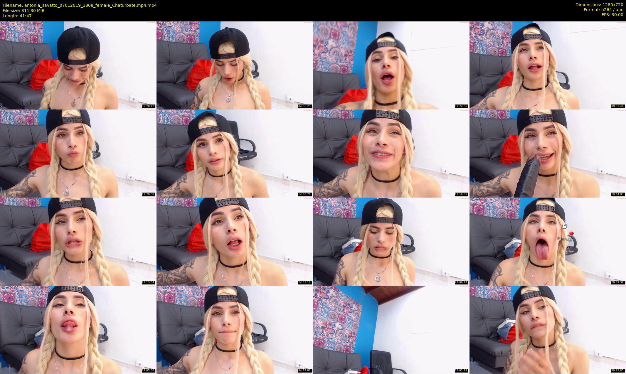 antonia_savatto — 42 minute Chaturbate female cam show recording, 720p, Jan 7, 2019