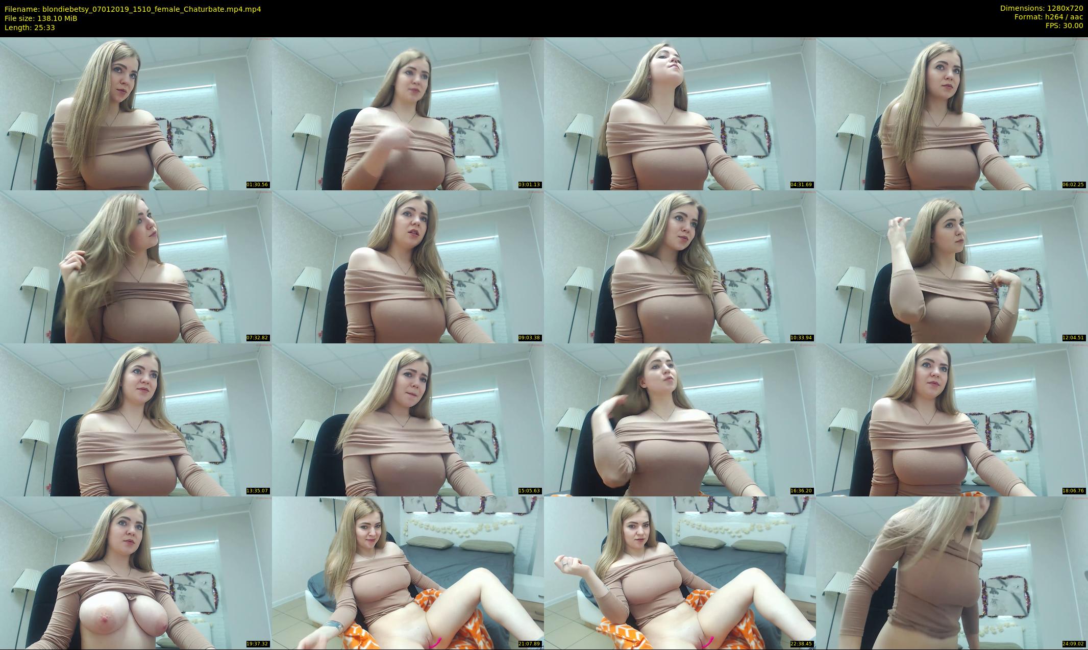 blondiebetsy — 26 minute Chaturbate female cam show recording, 720p, Jan 7, 2019