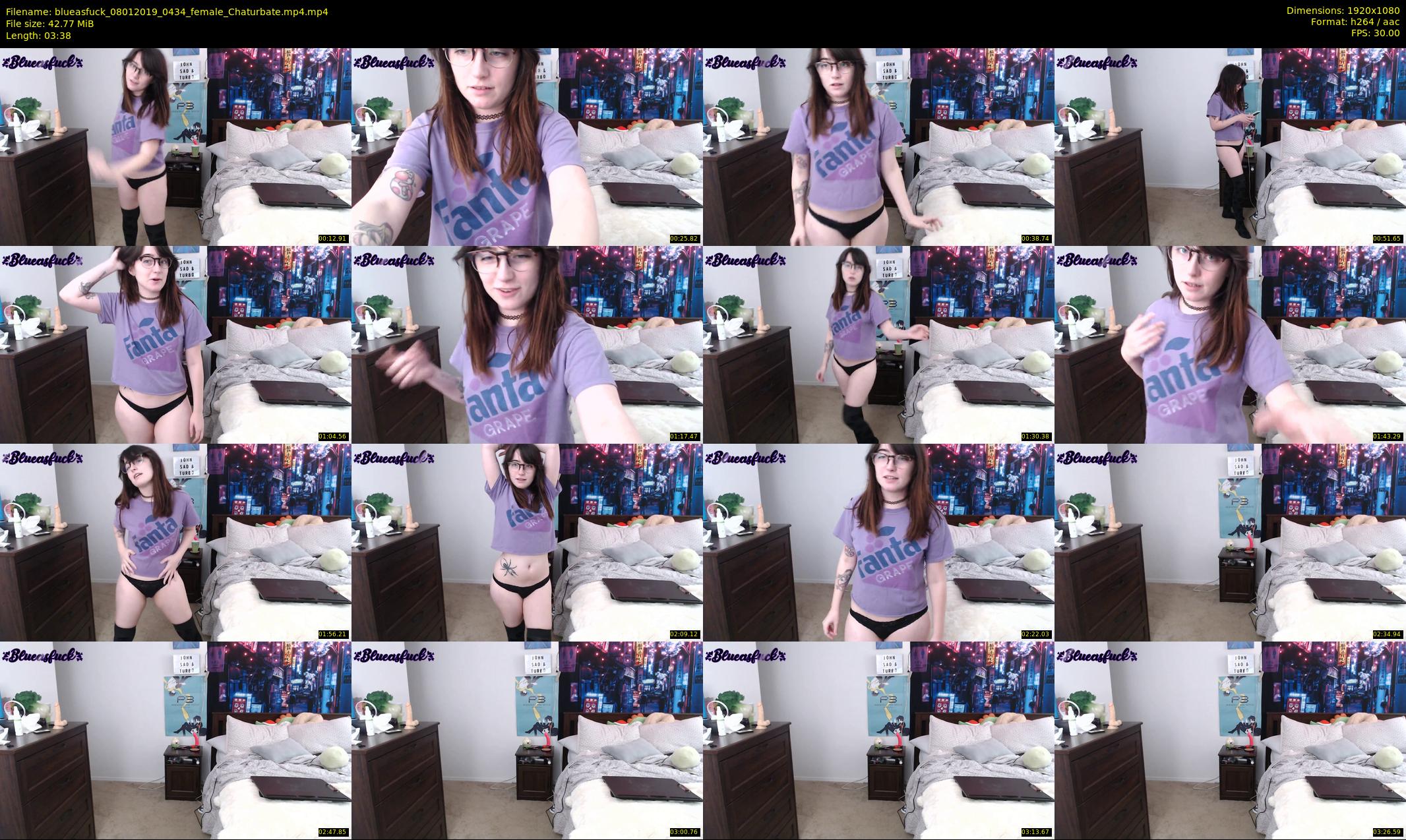 blueasfuck — 4 minute Chaturbate female cam show recording, 1080p, Jan 8, 2019
