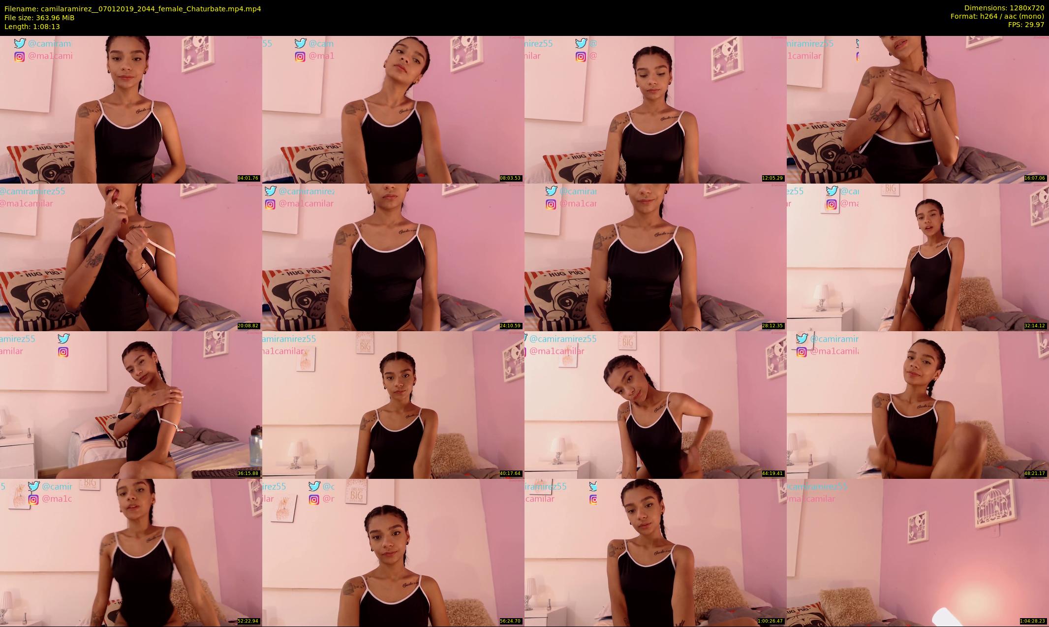 camilaramirez_ — 69 minute Chaturbate female cam show recording, 720p, Jan 7, 2019