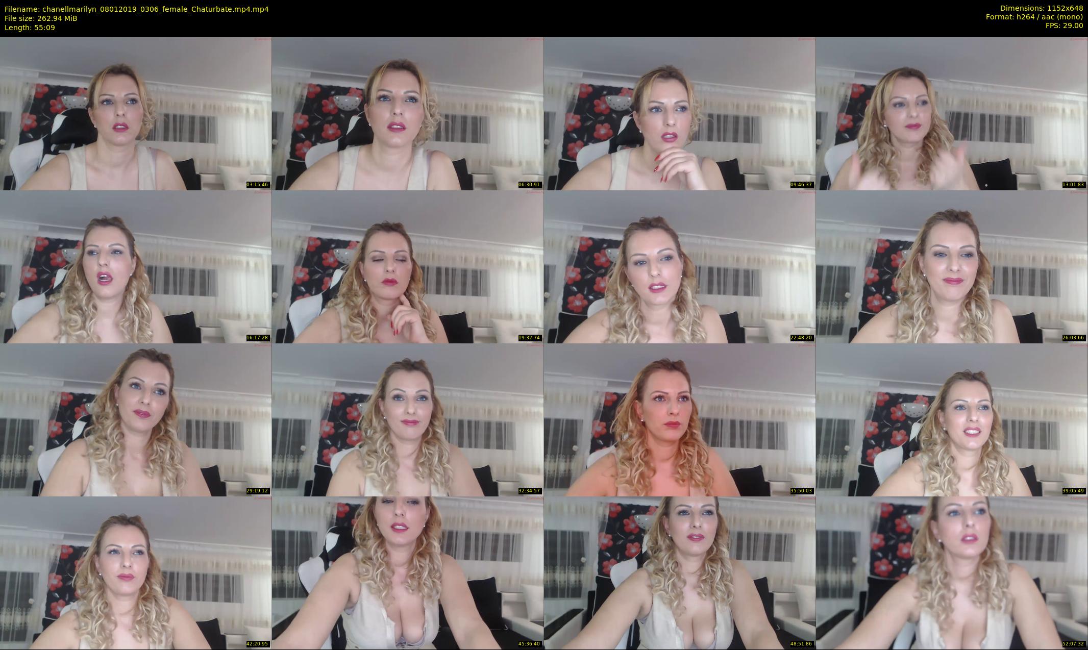 chanellmarilyn — 56 minute Chaturbate female cam show recording, 480p, Jan 8, 2019