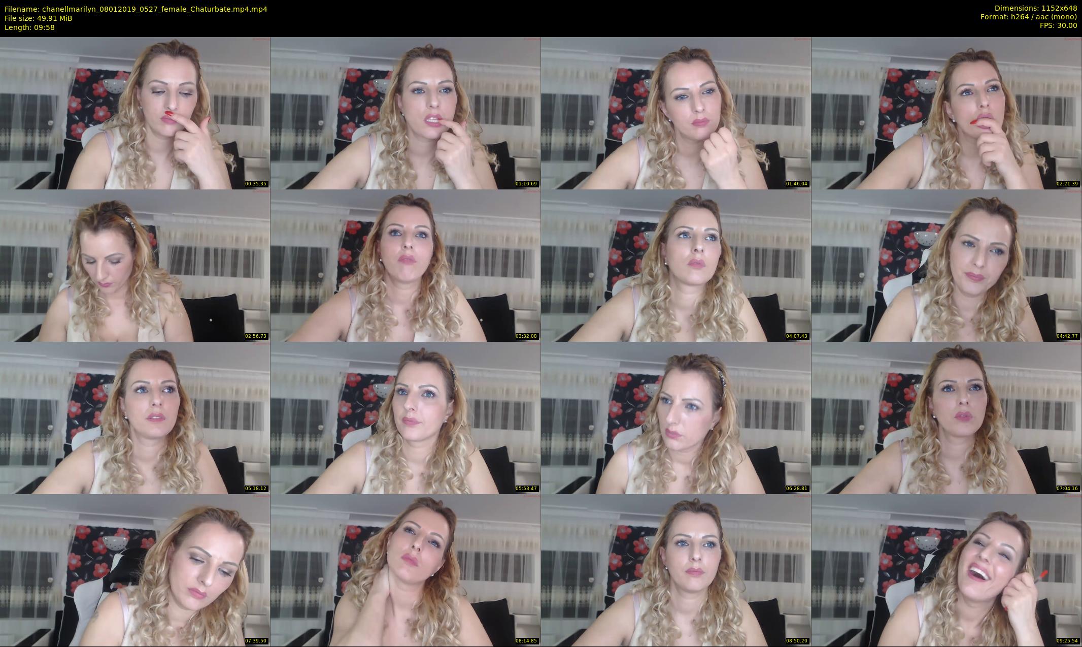 chanellmarilyn — 10 minute Chaturbate female cam show recording, 480p, Jan 8, 2019