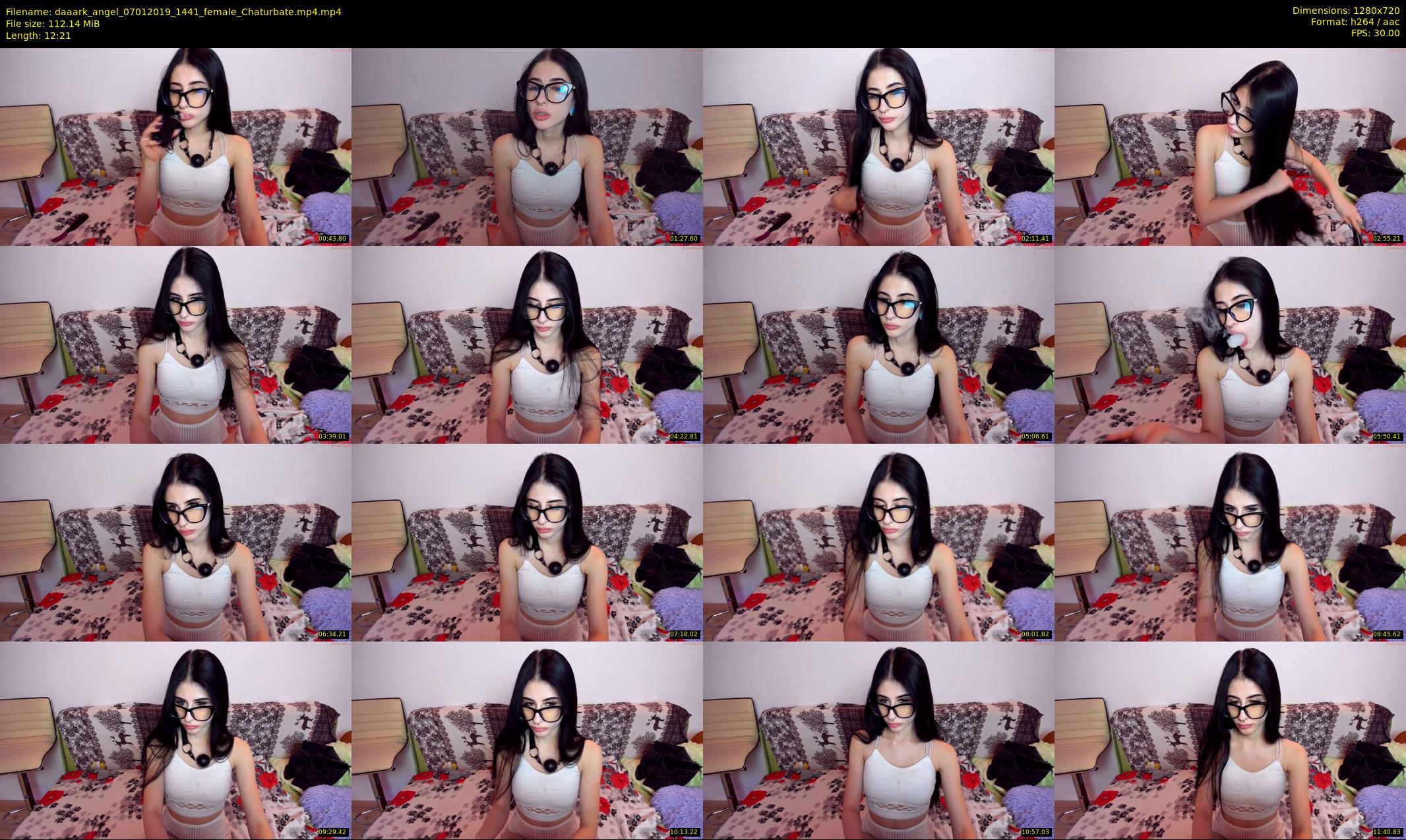 daaark_angel — 13 minute Chaturbate female cam show recording, 720p, Jan 7, 2019