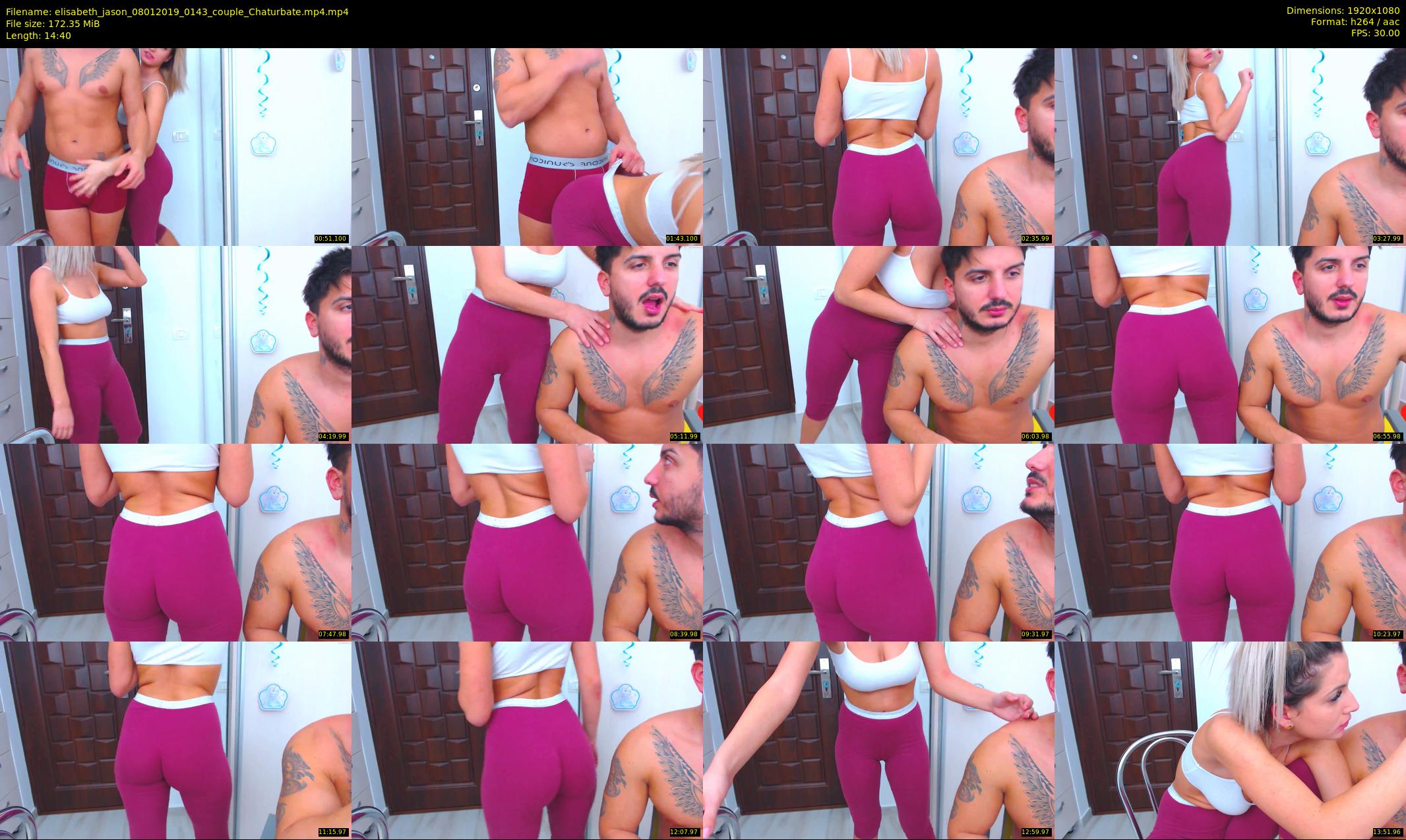 elisabeth_jason — 15 minute Chaturbate couple cam show recording, 1080p, Jan 8, 2019