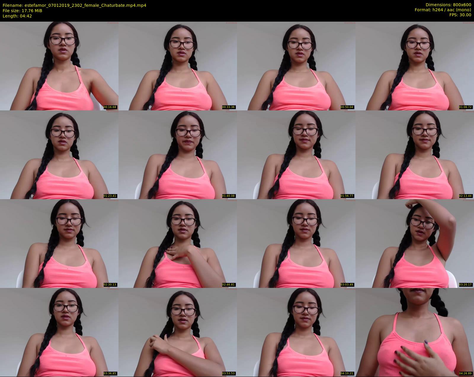 estefamor — 5 minute Chaturbate female cam show recording, 480p, Jan 7, 2019