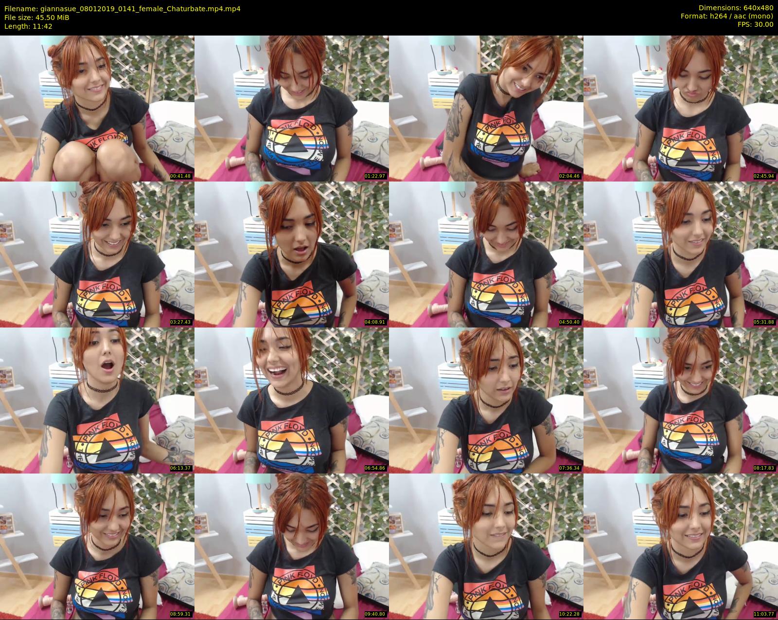 giannasue — 12 minute Chaturbate female cam show recording, 480p, Jan 8, 2019
