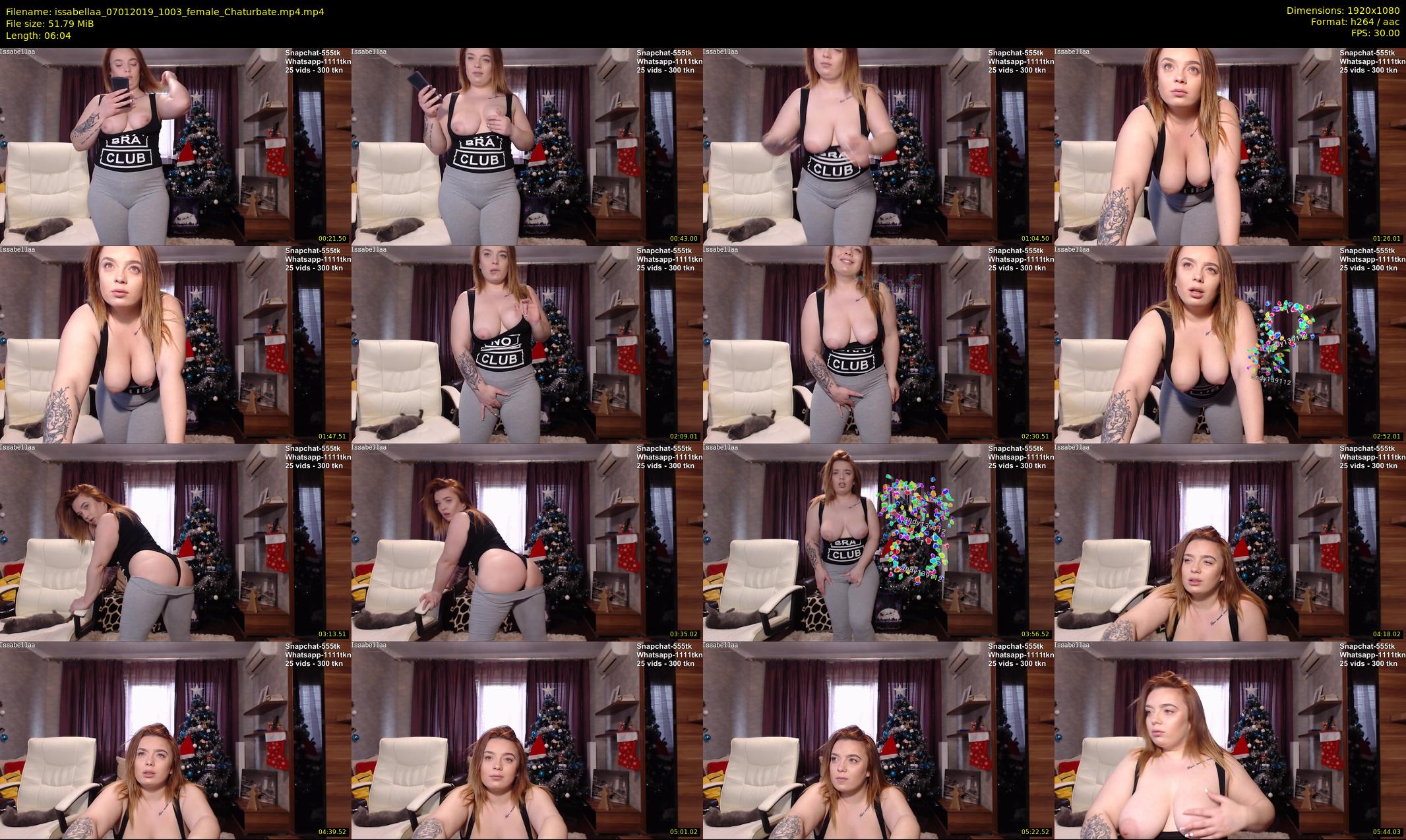 issabellaa — 7 minute Chaturbate female cam show recording, 1080p, Jan 7, 2019