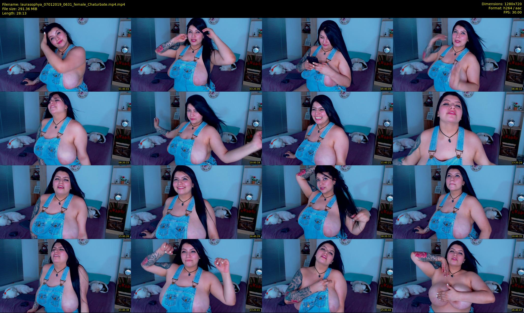 laurasophya — 29 minute Chaturbate female cam show recording, 720p, Jan 7, 2019