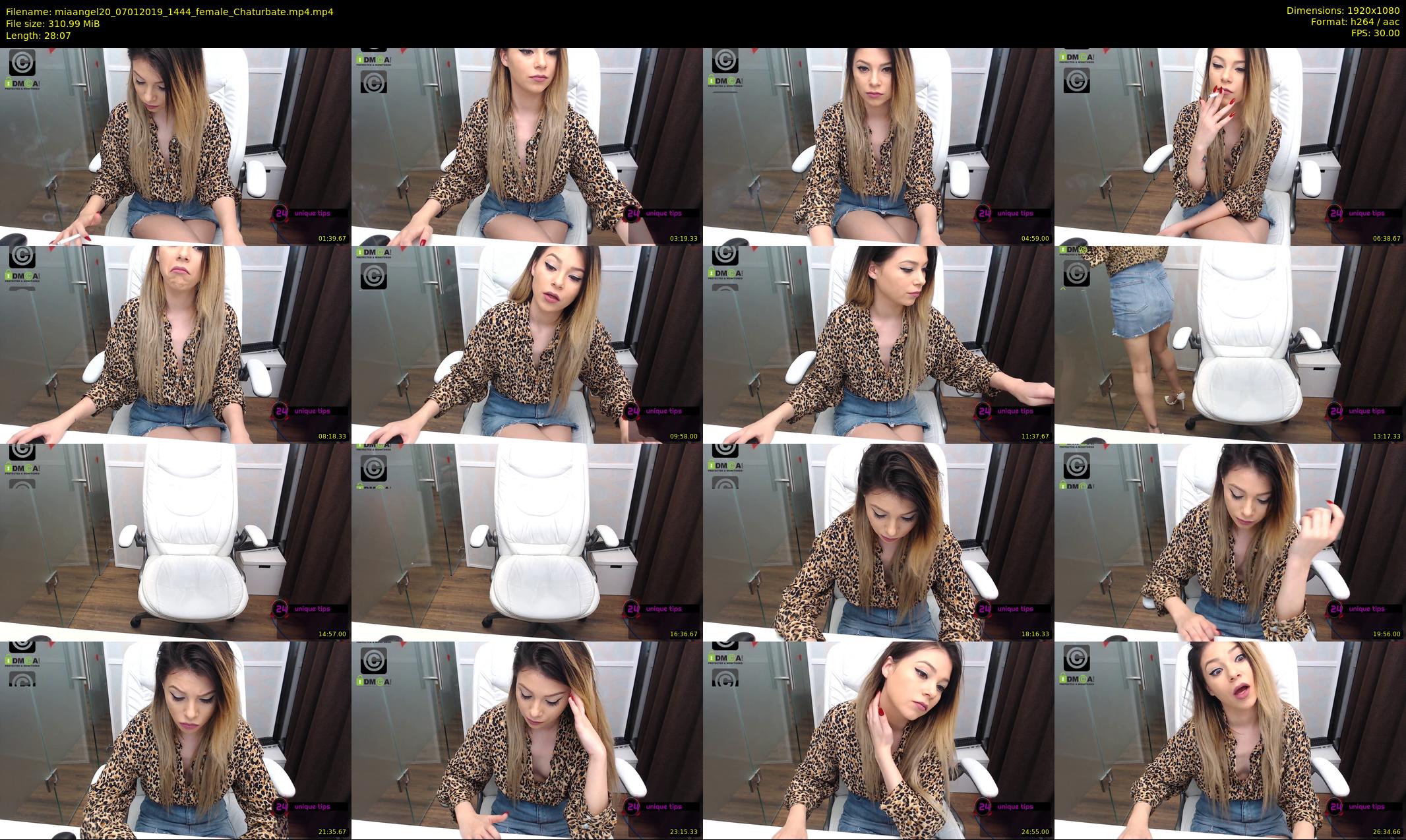 miaangel20 — 29 minute Chaturbate female cam show recording, 1080p, Jan 7, 2019