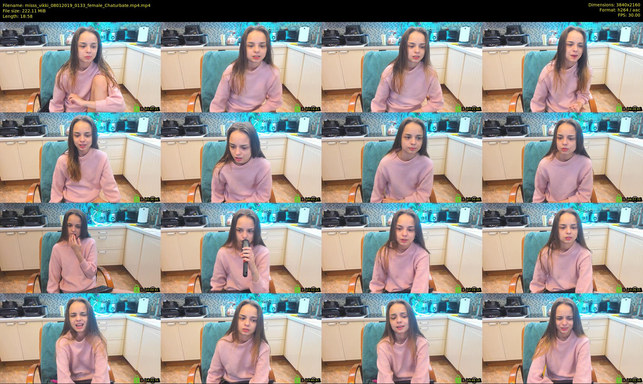 misss_vikki — 19 minute Chaturbate female cam show recording, 4K, Jan 8, 2019