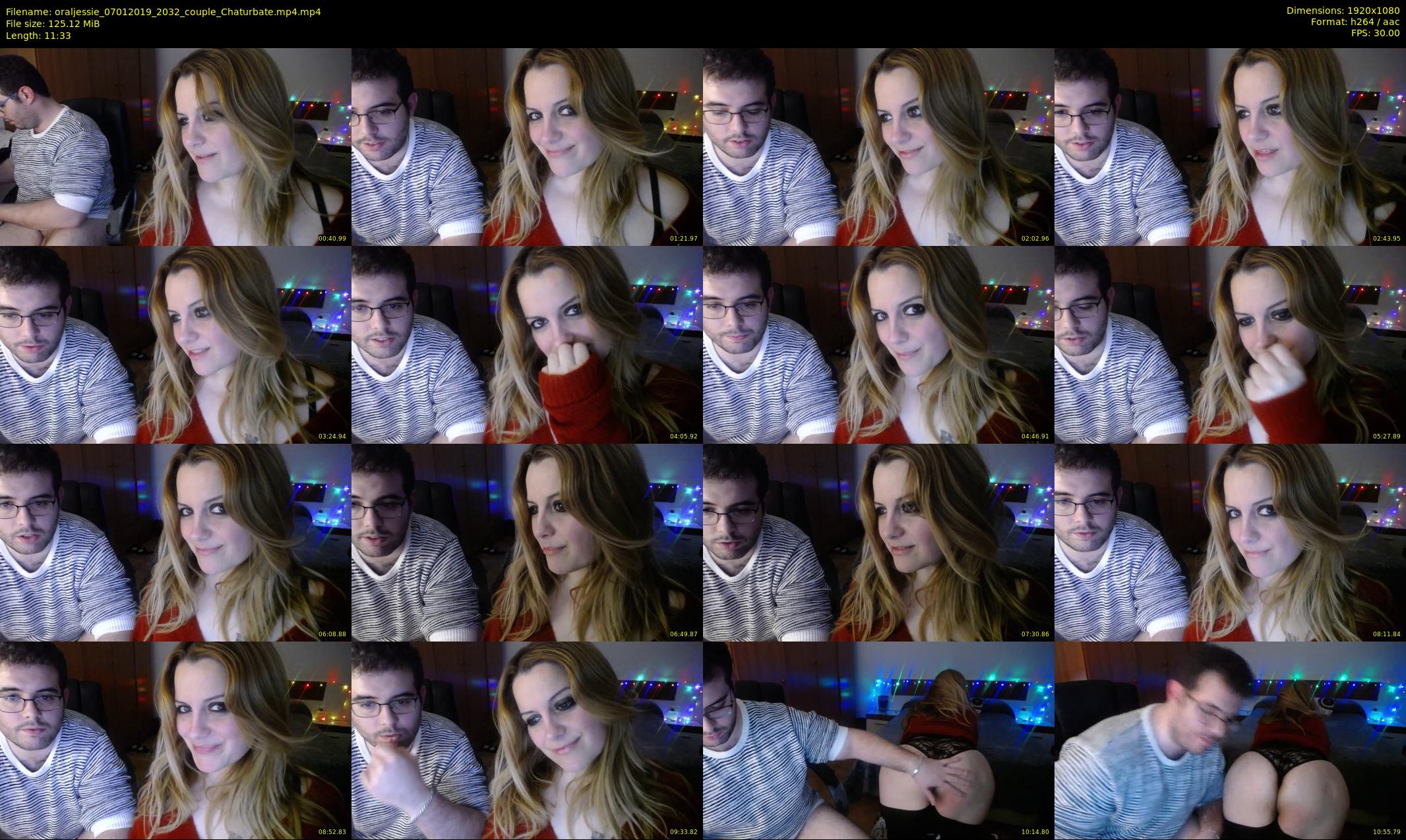 oraljessie — 12 minute Chaturbate couple cam show recording, 1080p, Jan 7, 2019