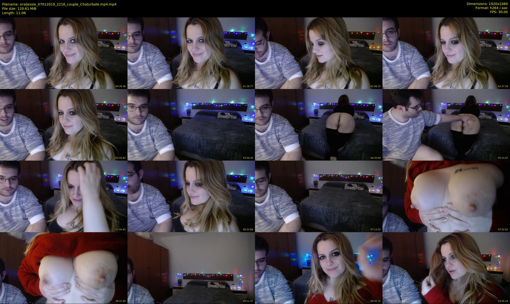 oraljessie — 12 minute Chaturbate couple cam show recording, 1080p, Jan 7, 2019