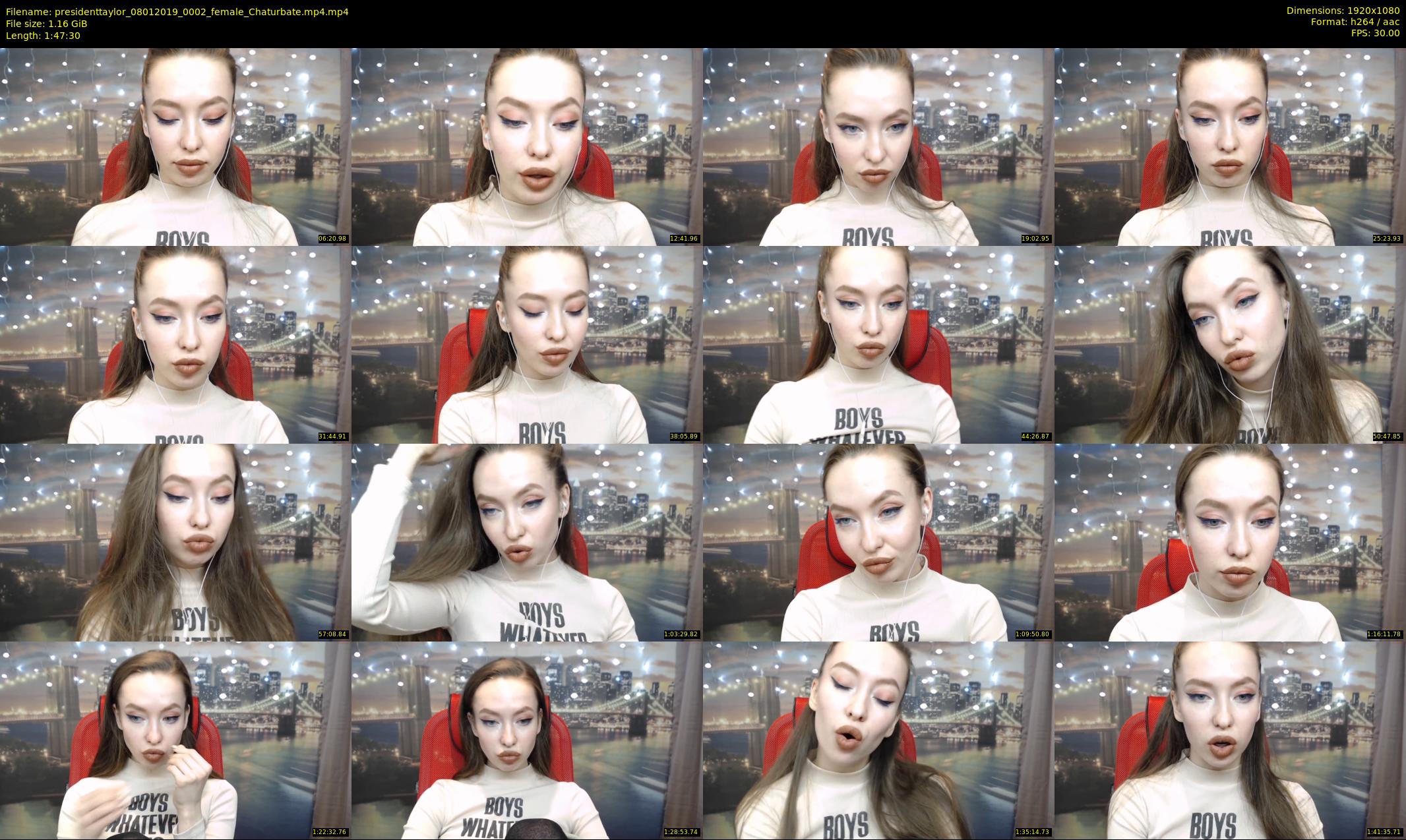 presidenttaylor — 108 minute Chaturbate female cam show recording, 1080p, Jan 8, 2019