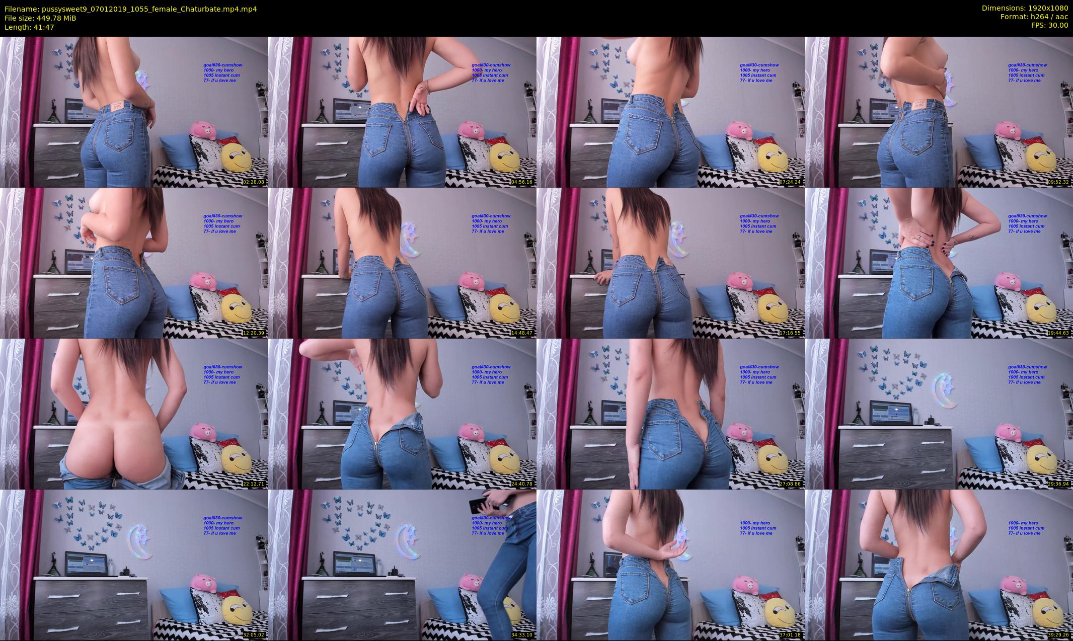 pussysweet9 — 42 minute Chaturbate female cam show recording, 1080p, Jan 7, 2019