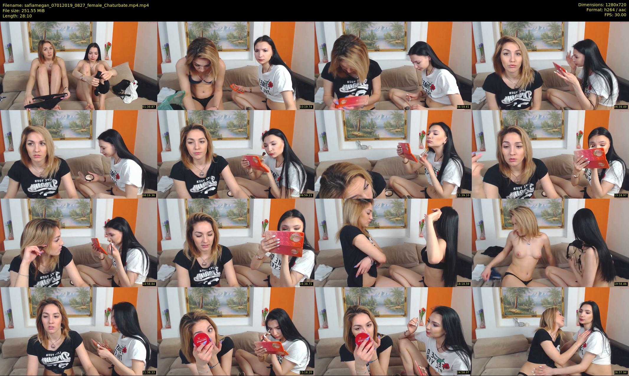 safiamegan — 29 minute Chaturbate couple cam show recording, 720p, Jan 7, 2019