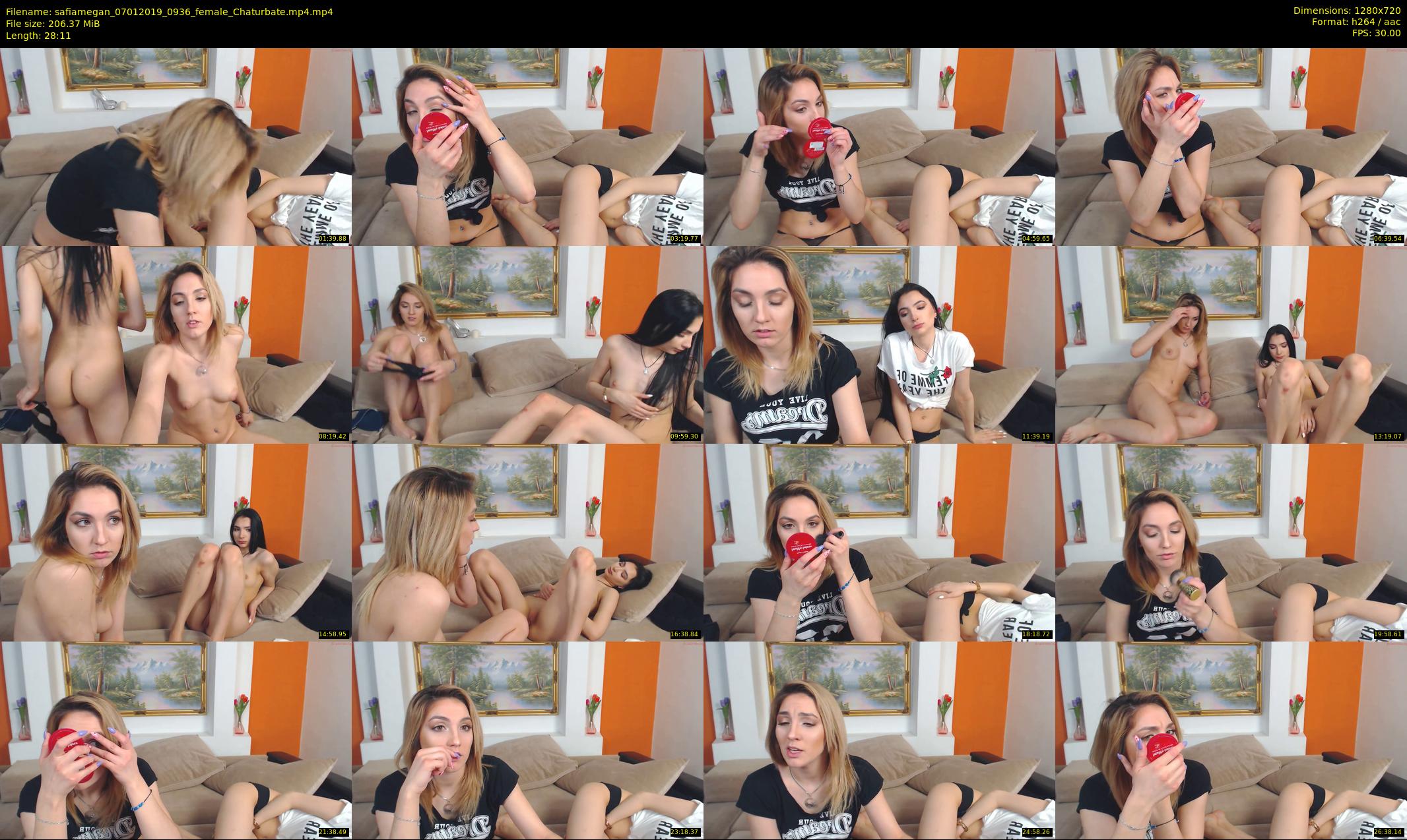 safiamegan — 29 minute Chaturbate couple cam show recording, 720p, Jan 7, 2019