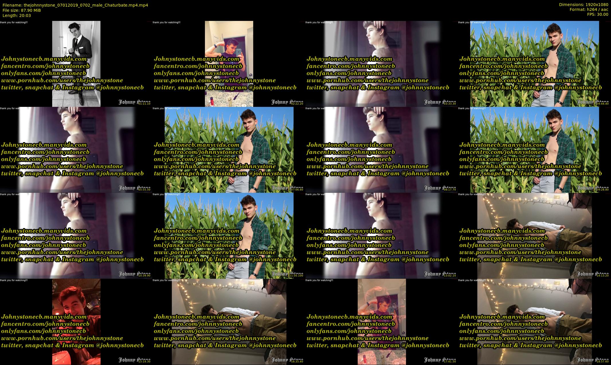 thejohnnystone — 21 minute Chaturbate male cam show recording, 1080p, Jan 7, 2019