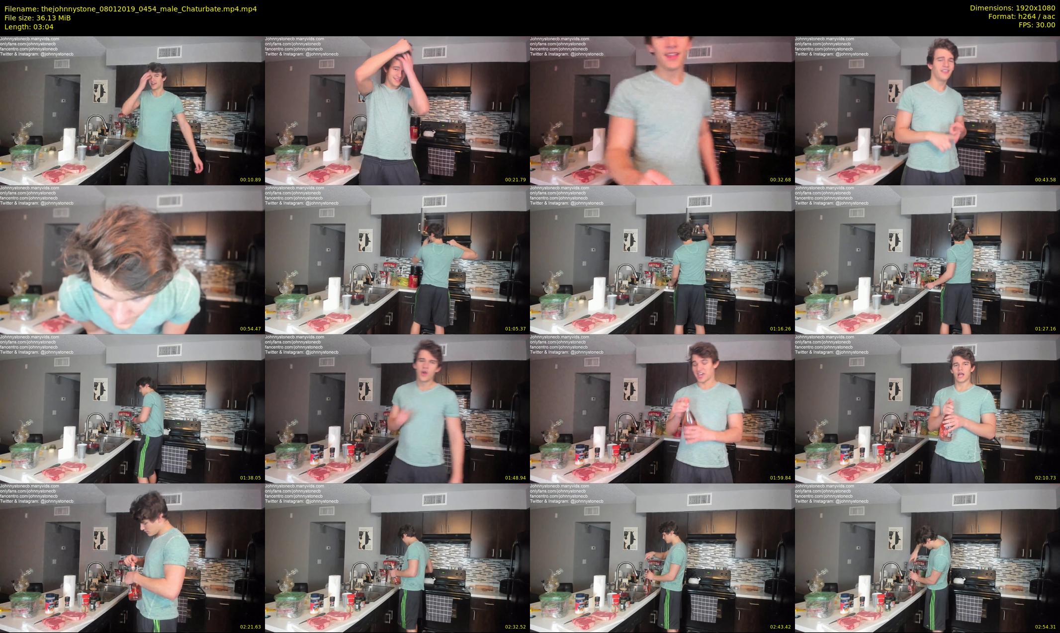 thejohnnystone — 4 minute Chaturbate male cam show recording, 1080p, Jan 8, 2019