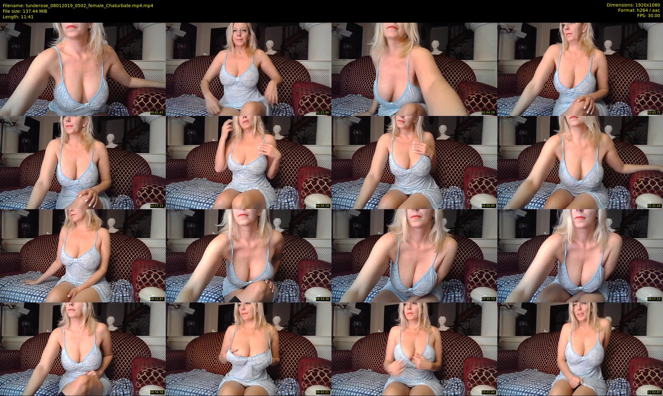 tunderose — 12 minute Chaturbate female cam show recording, 1080p, Jan 8, 2019