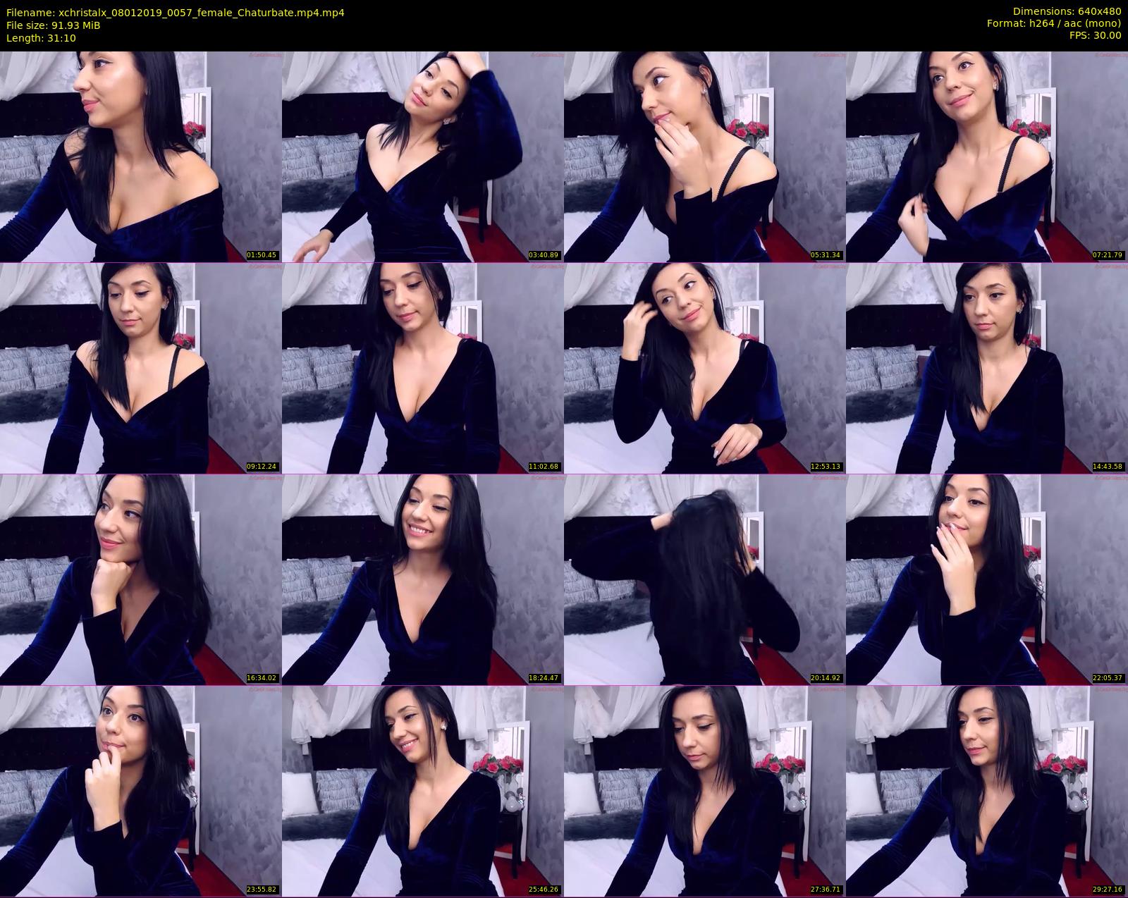 xchristalx — 32 minute Chaturbate female cam show recording, 480p, Jan 8, 2019