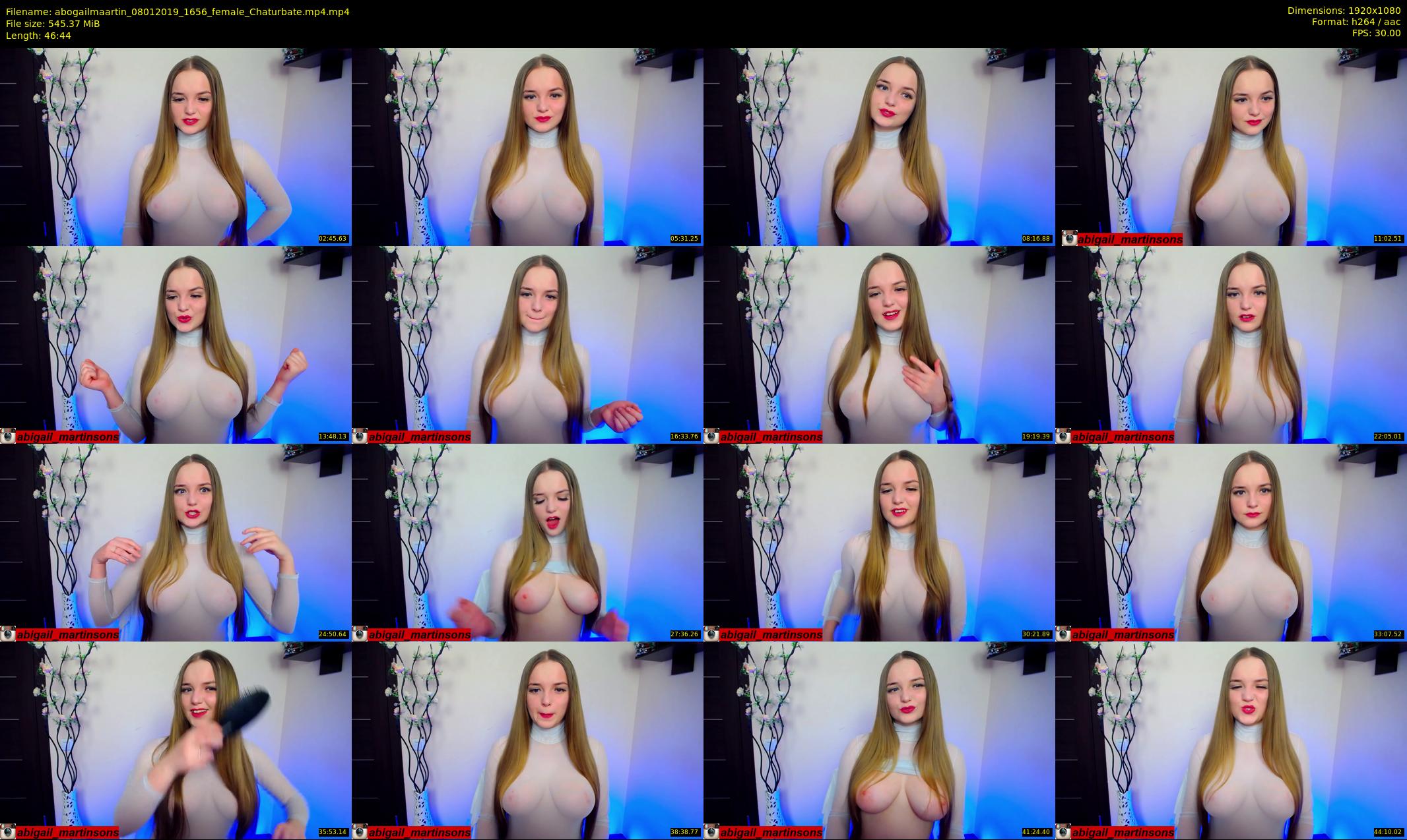 abogailmaartin — 47 minute Chaturbate female cam show recording, 1080p, Jan 8, 2019