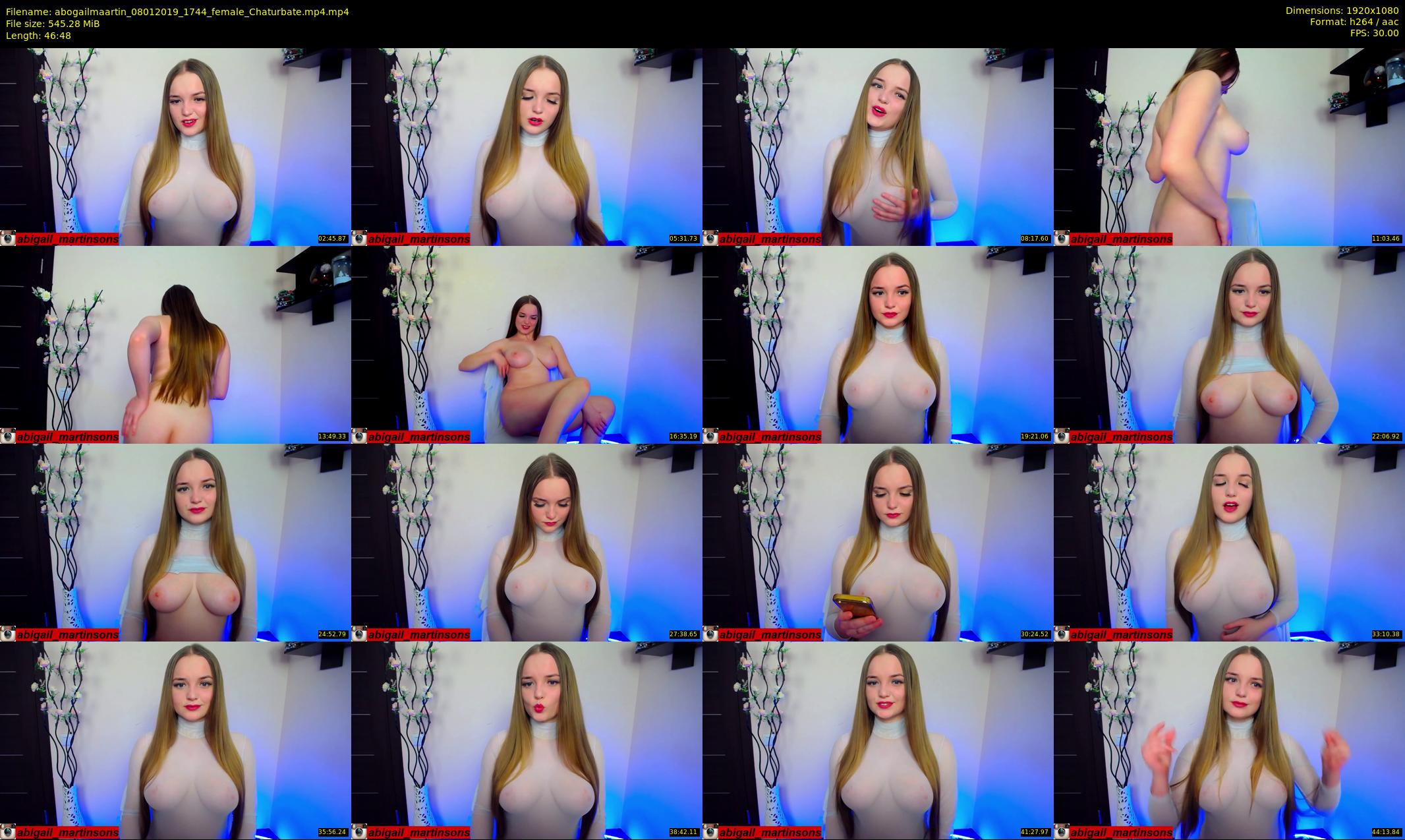 abogailmaartin — 47 minute Chaturbate female cam show recording, 1080p, Jan 8, 2019