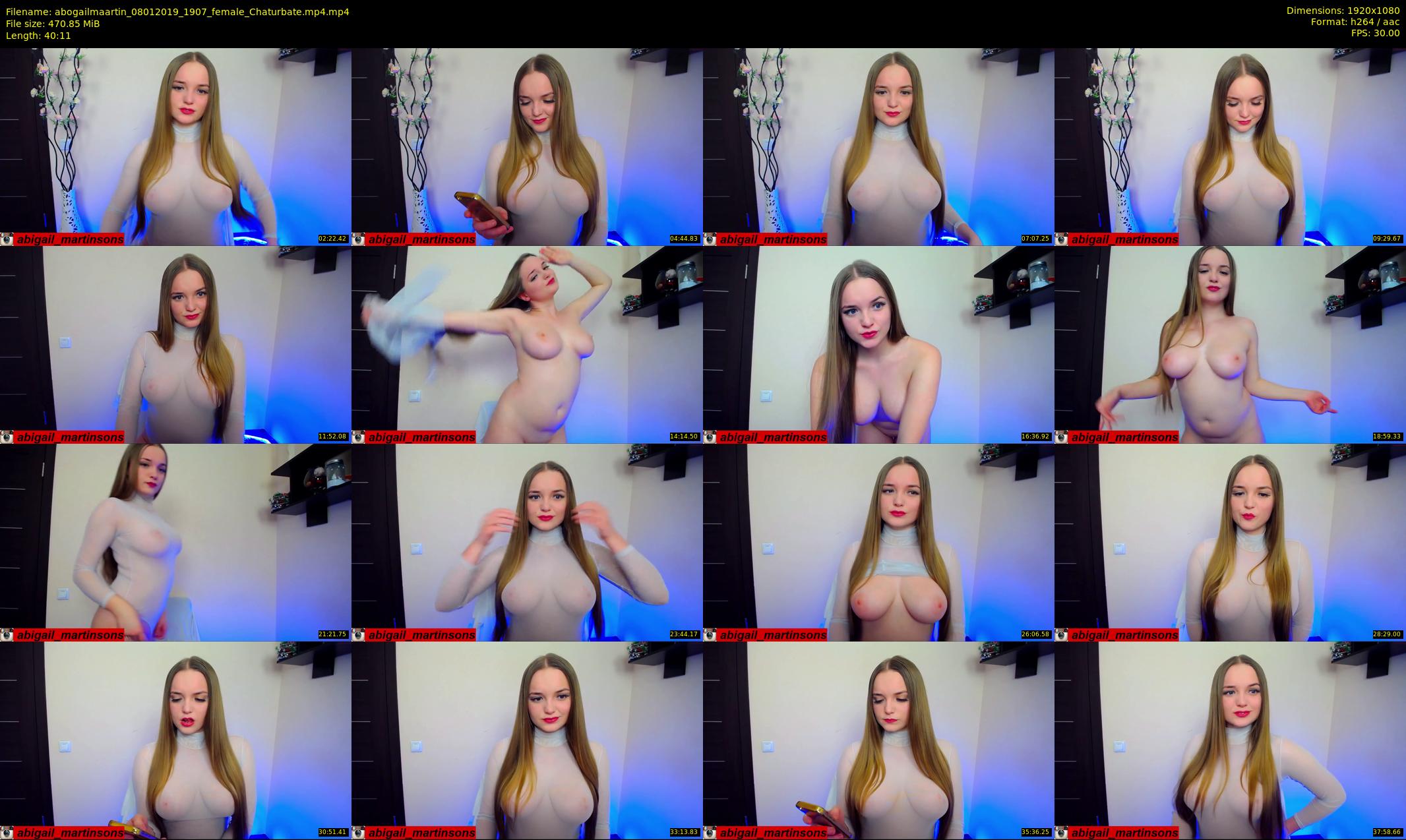 abogailmaartin — 41 minute Chaturbate female cam show recording, 1080p, Jan 8, 2019