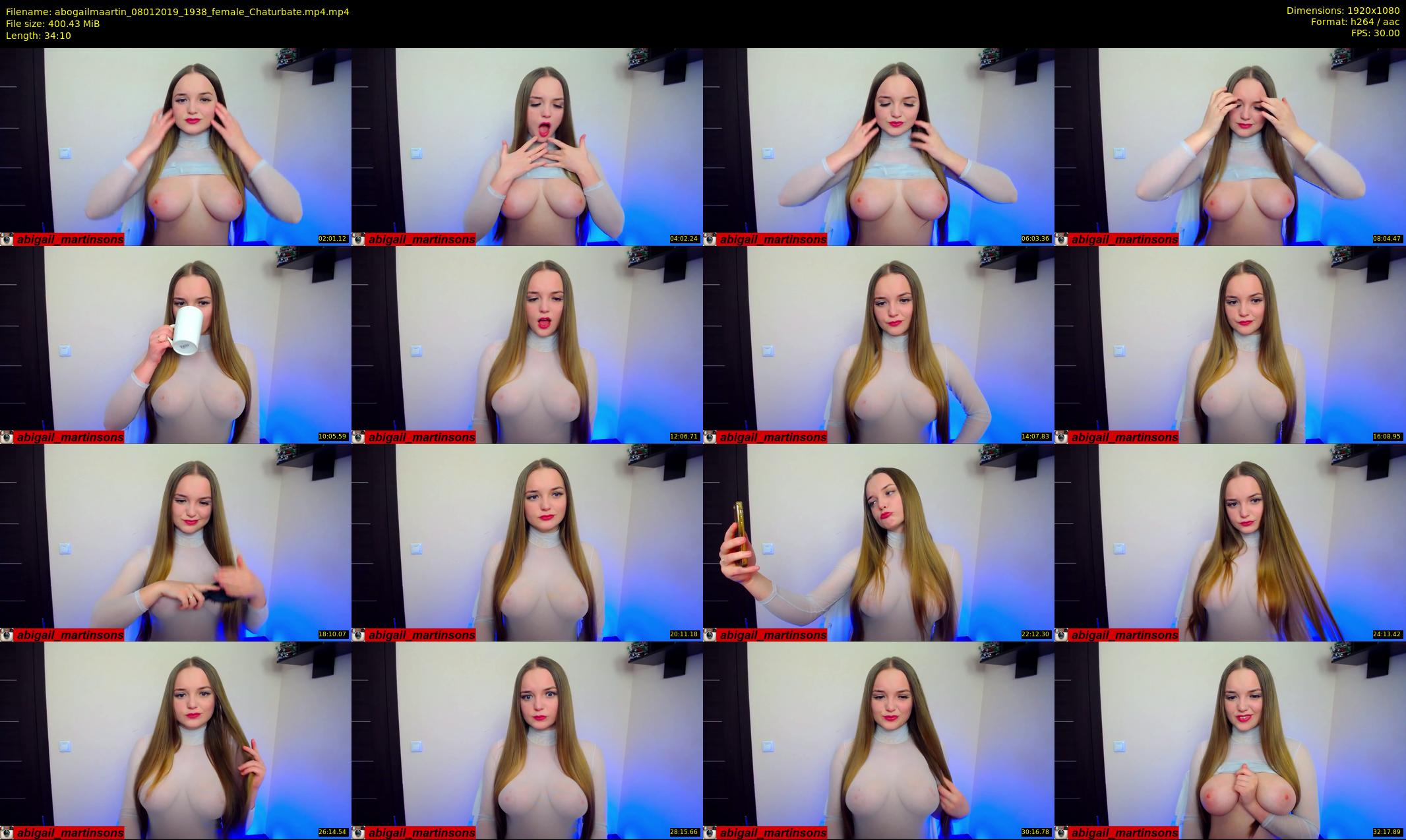 abogailmaartin — 35 minute Chaturbate female cam show recording, 1080p, Jan 8, 2019