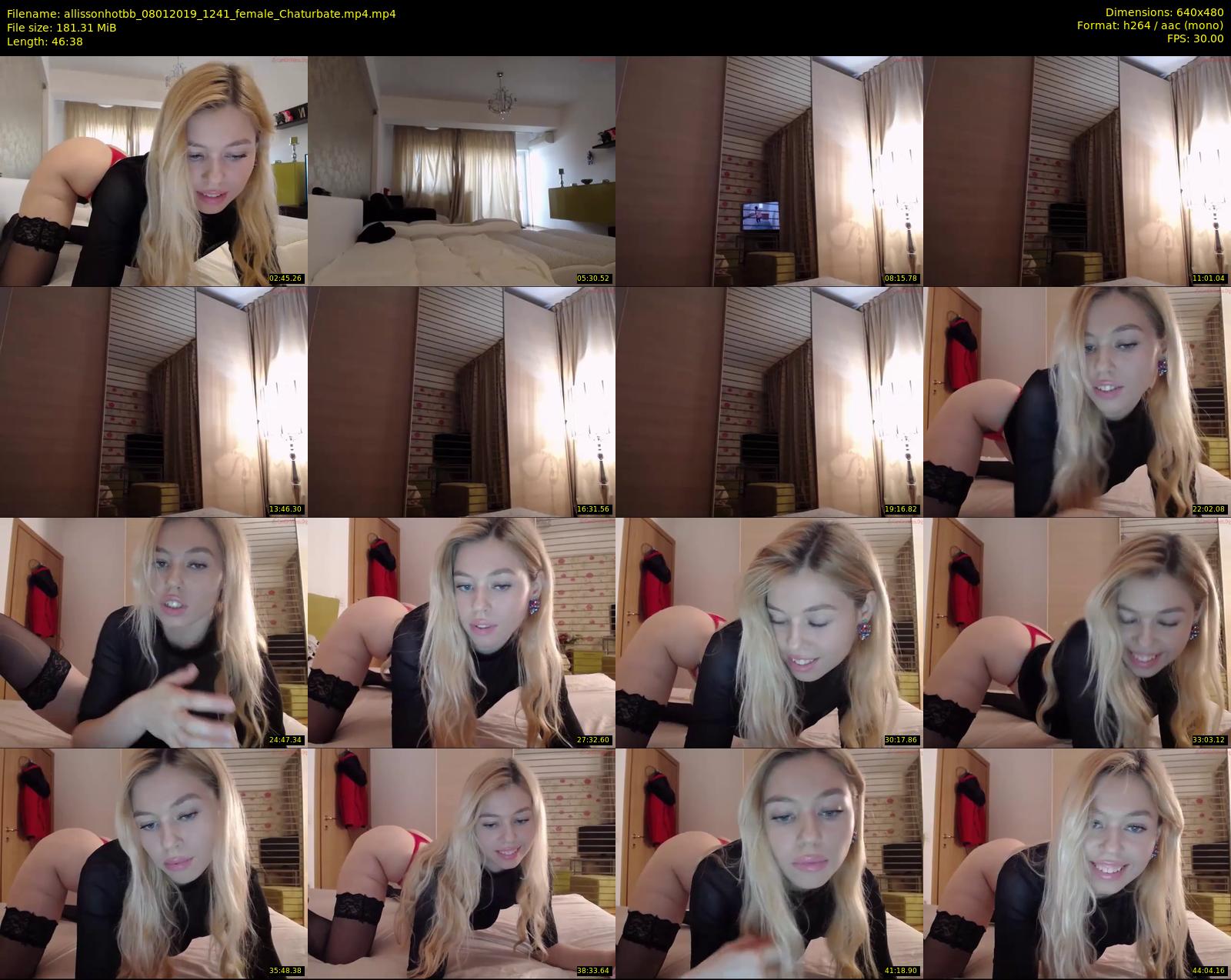 allissonhotbb — 47 minute Chaturbate female cam show recording, 480p, Jan 8, 2019