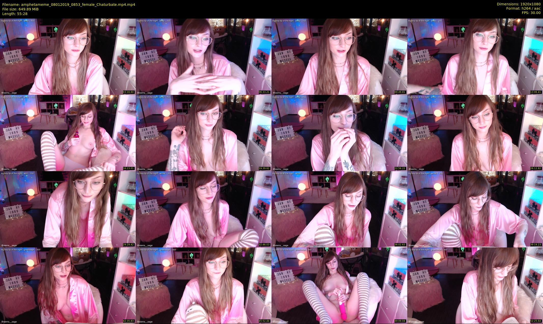 amphetameme — 56 minute Chaturbate female cam show recording, 1080p, Jan 8, 2019