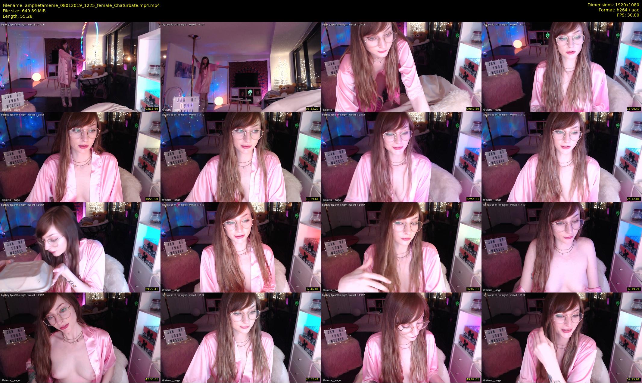 amphetameme — 56 minute Chaturbate female cam show recording, 1080p, Jan 8, 2019