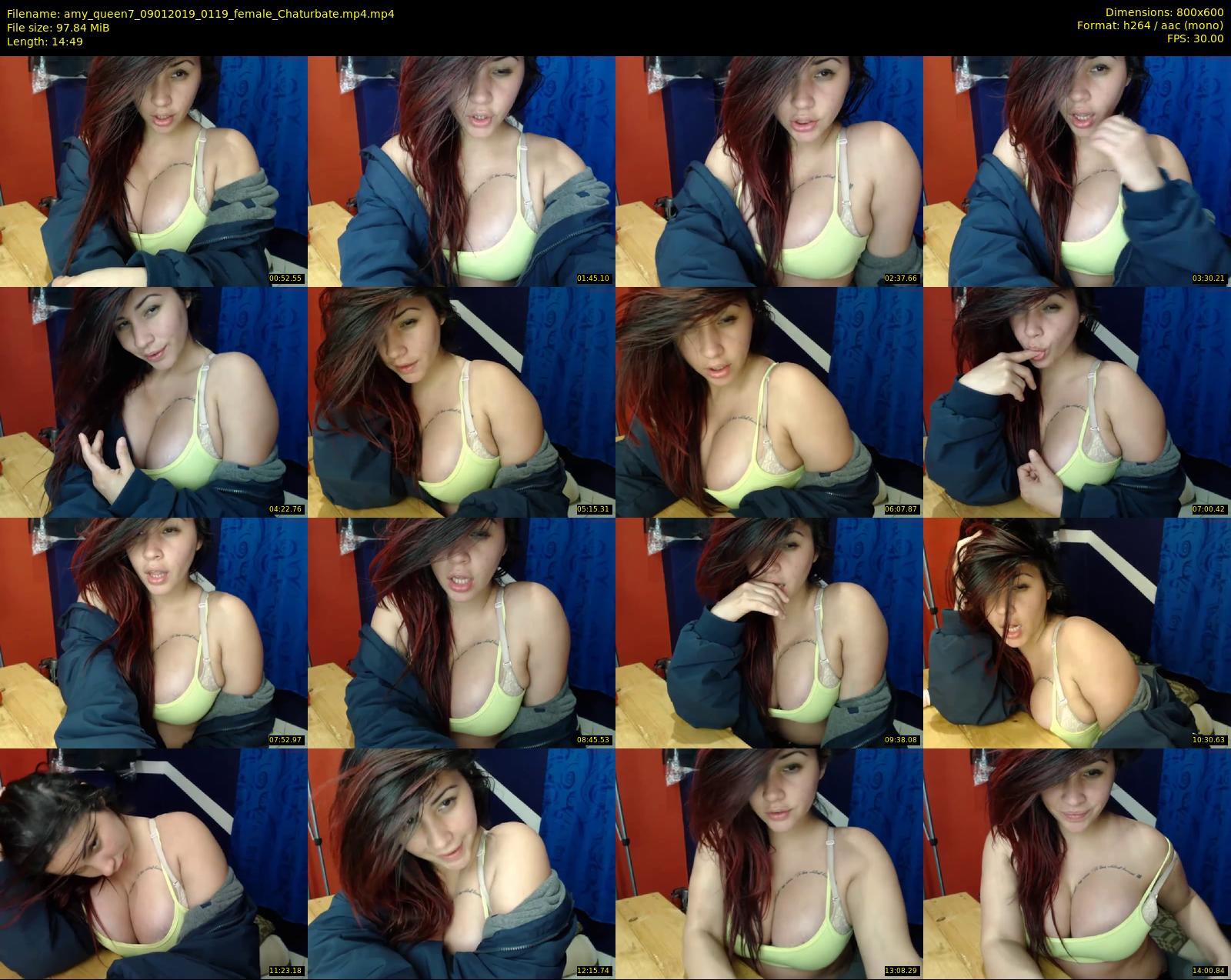 amy_queen7 — 15 minute Chaturbate female cam show recording, 480p, Jan 9, 2019