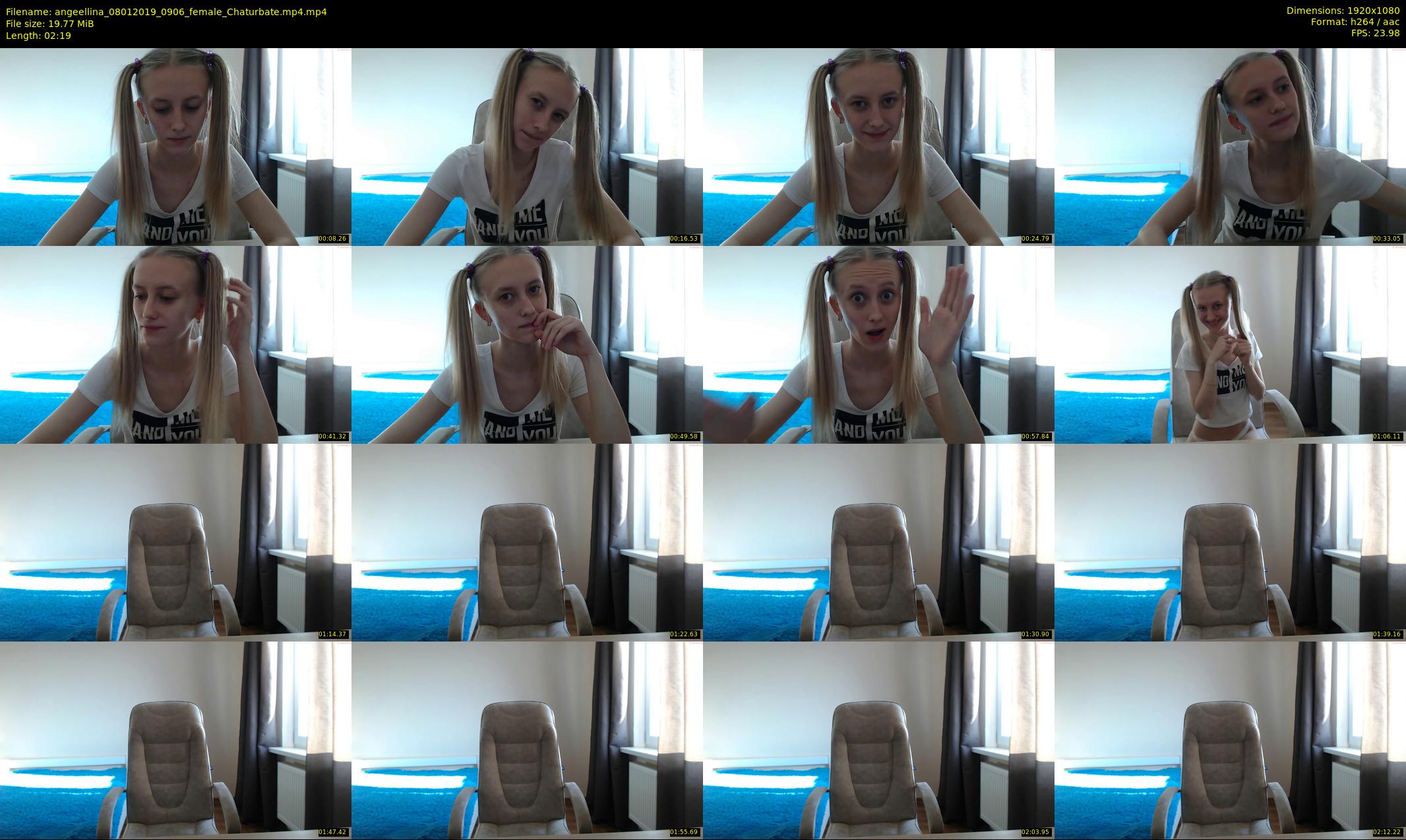 angeellina — 3 minute Chaturbate female cam show recording, 1080p, Jan 8, 2019