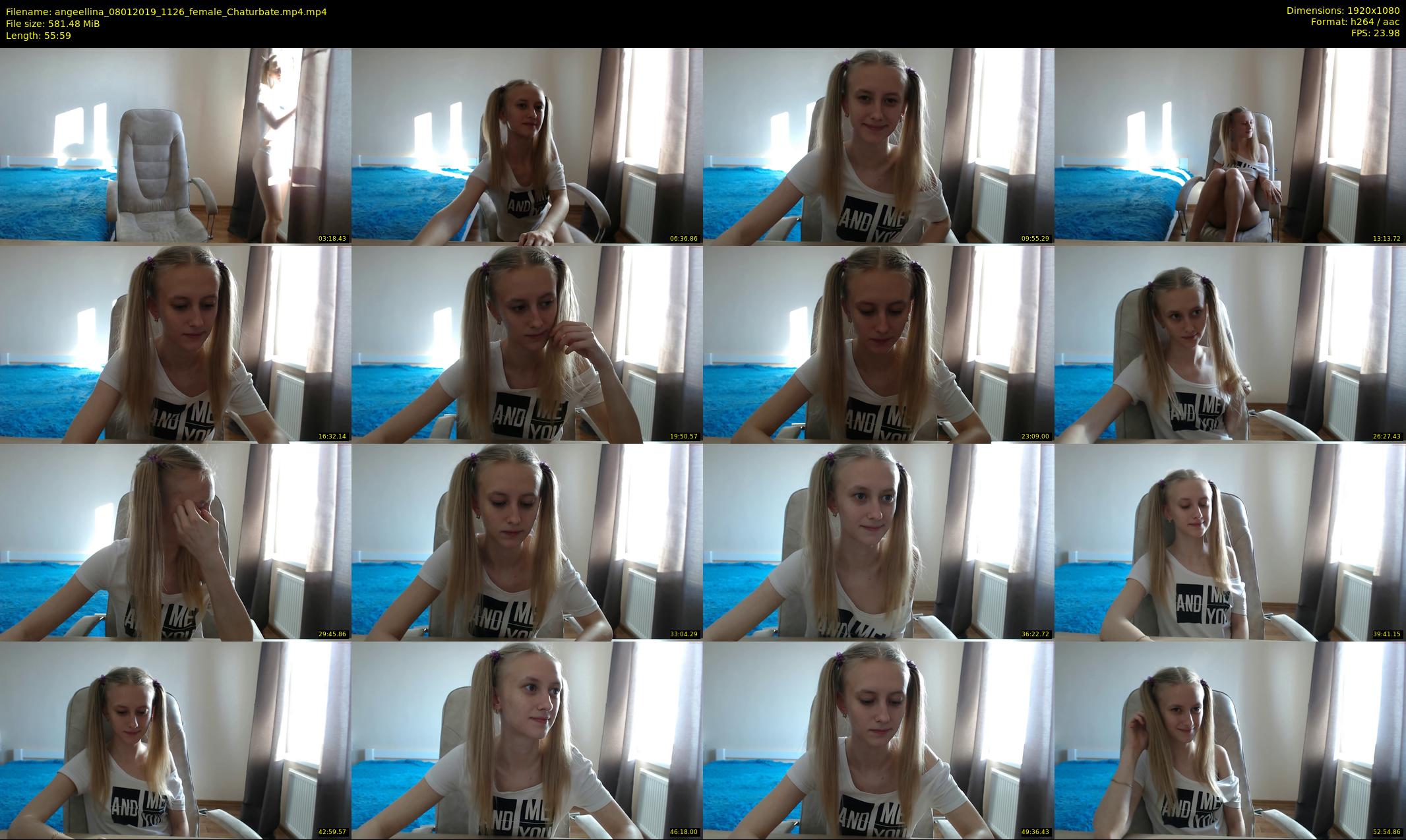 angeellina — 56 minute Chaturbate female cam show recording, 1080p, Jan 8, 2019