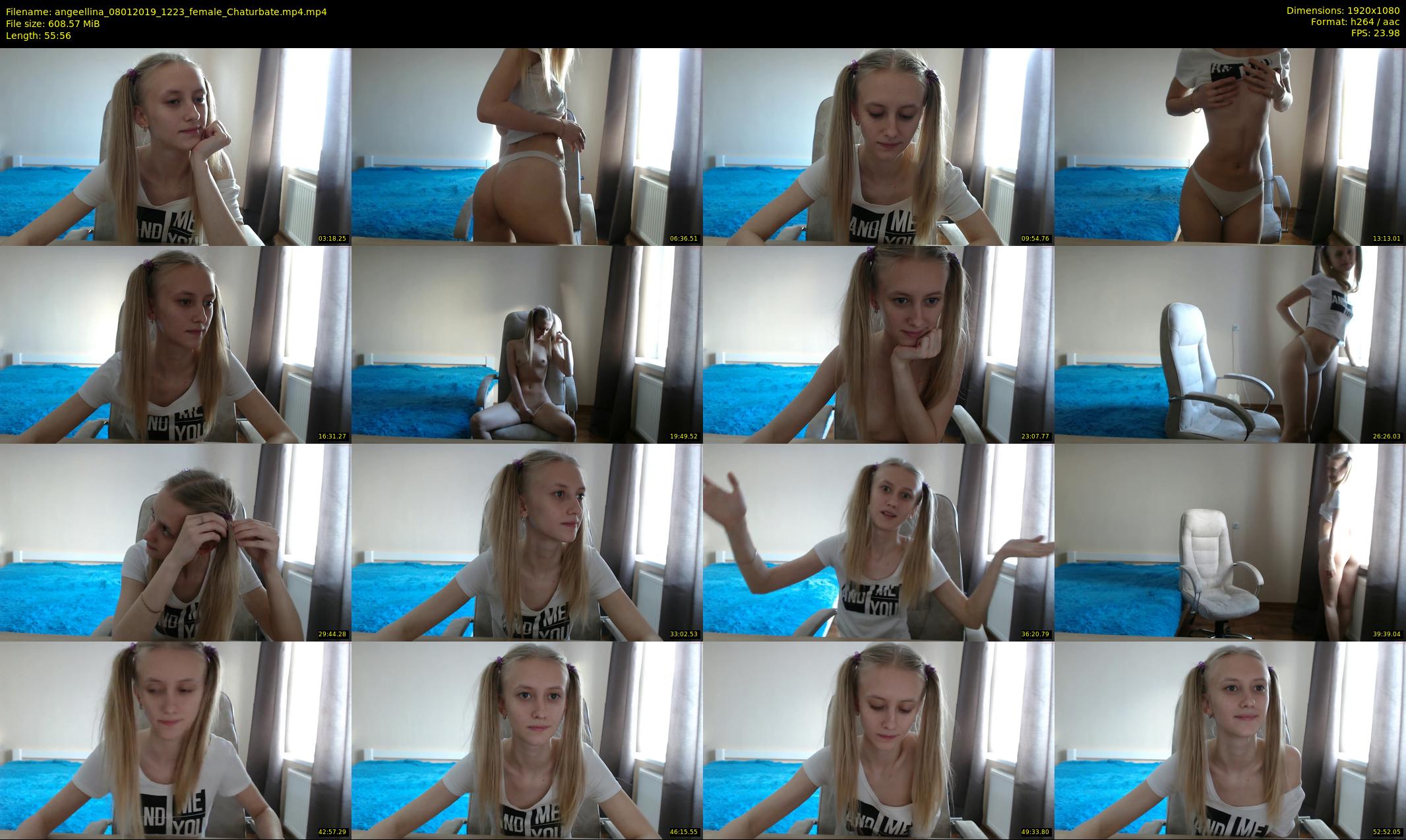 angeellina — 56 minute Chaturbate female cam show recording, 1080p, Jan 8, 2019