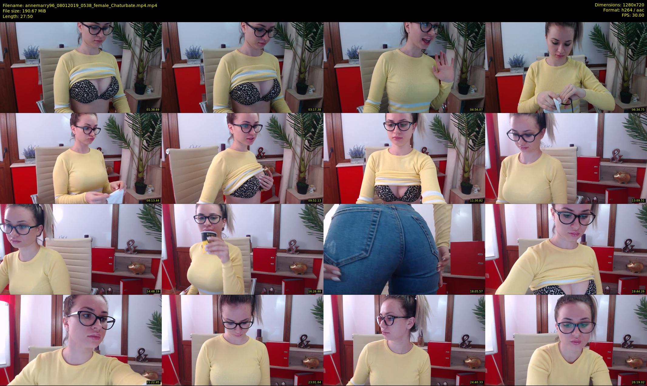 annemarry96 — 28 minute Chaturbate female cam show recording, 720p, Jan 8, 2019