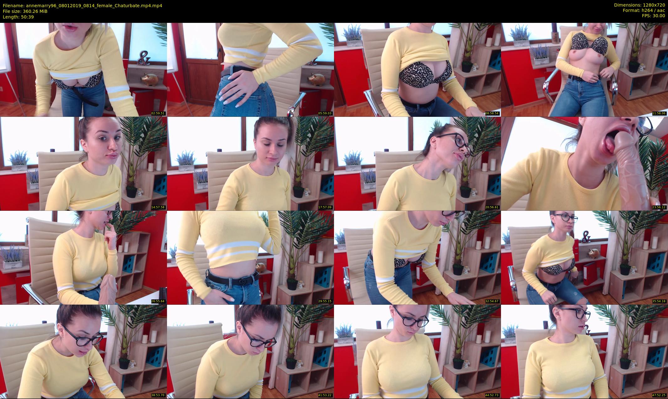 annemarry96 — 51 minute Chaturbate female cam show recording, 720p, Jan 8, 2019