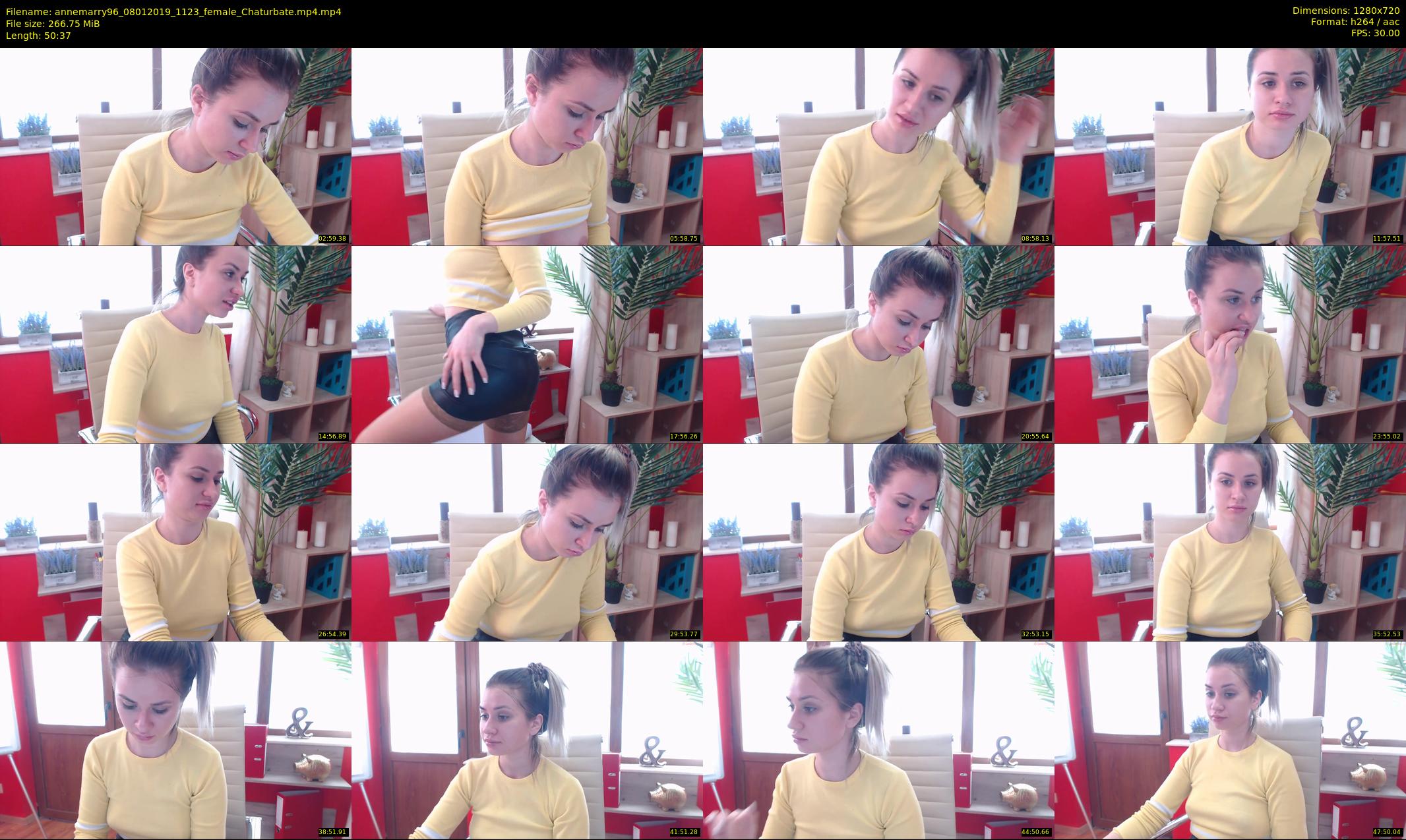 annemarry96 — 51 minute Chaturbate female cam show recording, 720p, Jan 8, 2019